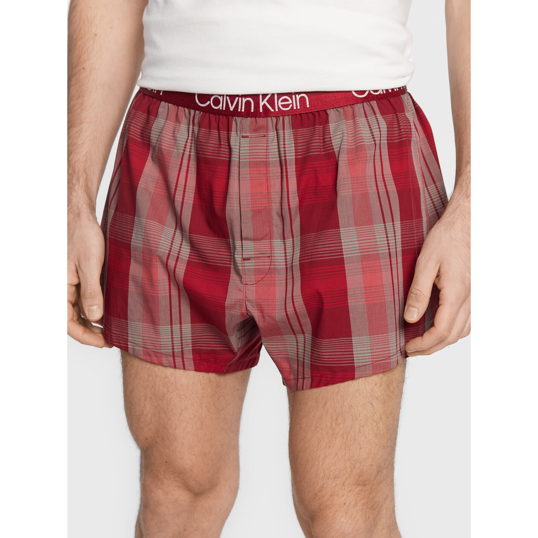 Calvin Klein Underwear Boxerek 000NB3012A Piros - Pepit.hu