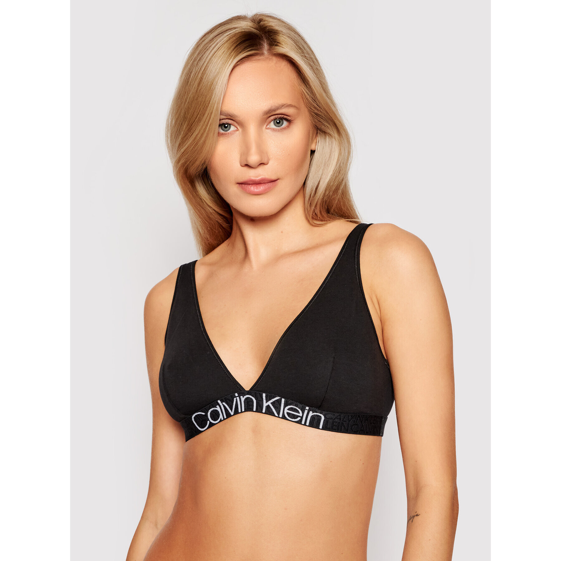 Calvin Klein Underwear Bralette melltartó 000QF6577E Fekete - Pepit.hu