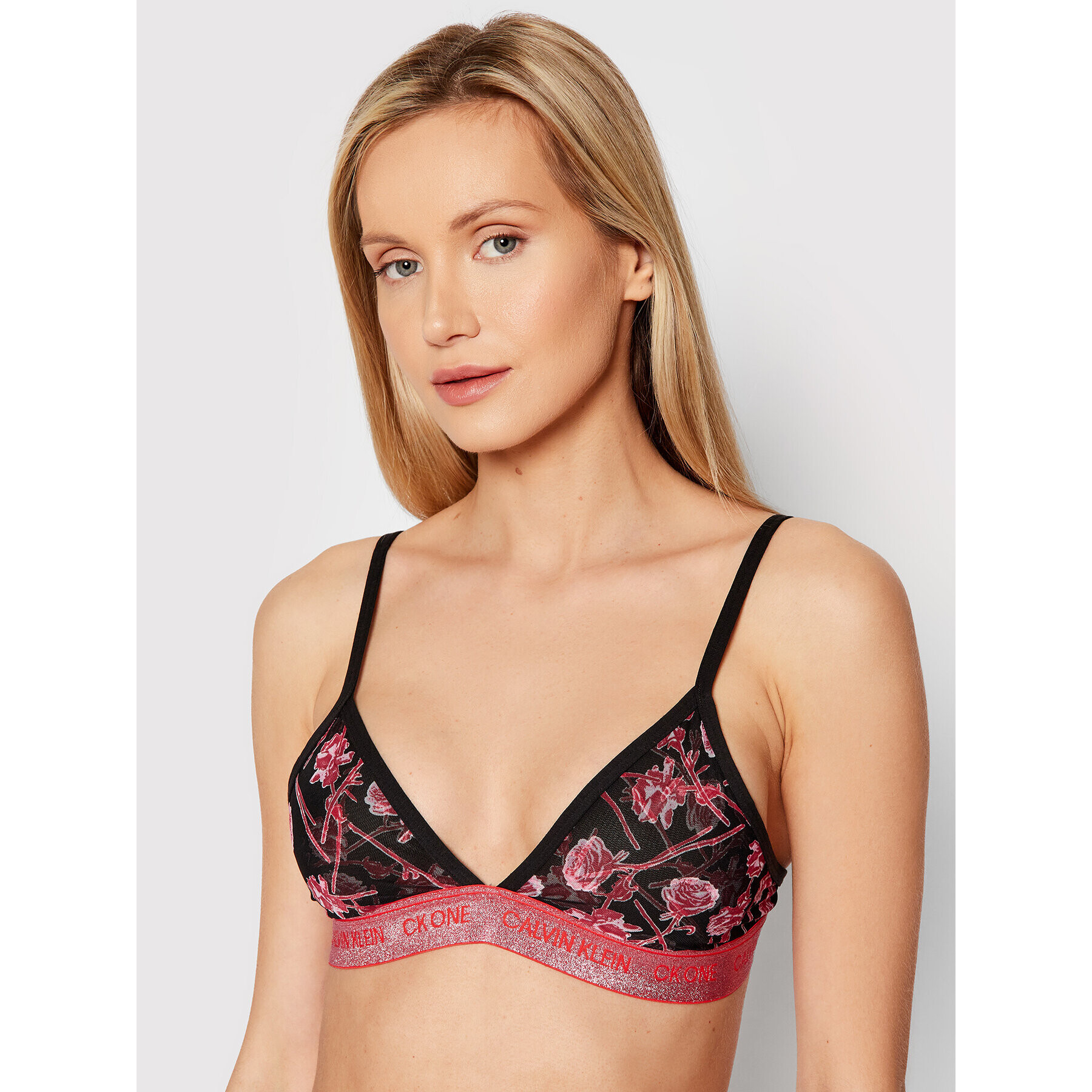 Calvin Klein Underwear Bralette melltartó 000QF6690E Fekete - Pepit.hu