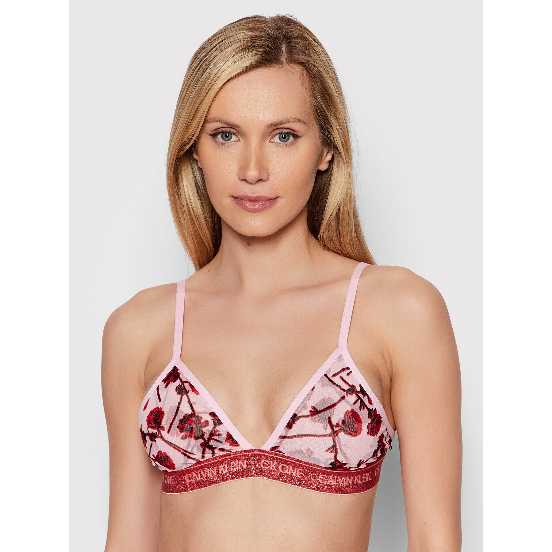 Calvin Klein Underwear Bralette melltartó 000QF6690E Rózsaszín - Pepit.hu