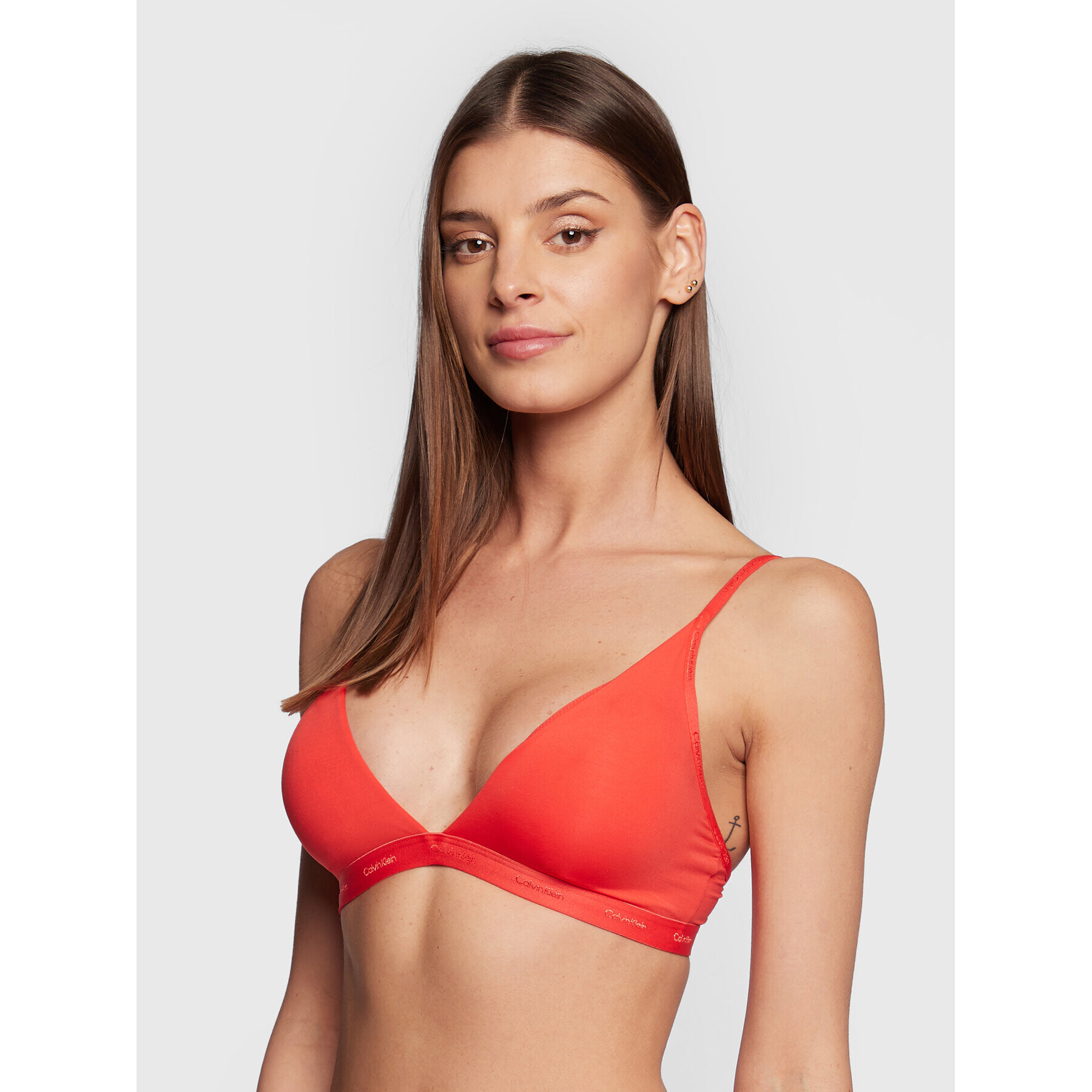 Calvin Klein Underwear Bralette melltartó 000QF6758E Piros - Pepit.hu