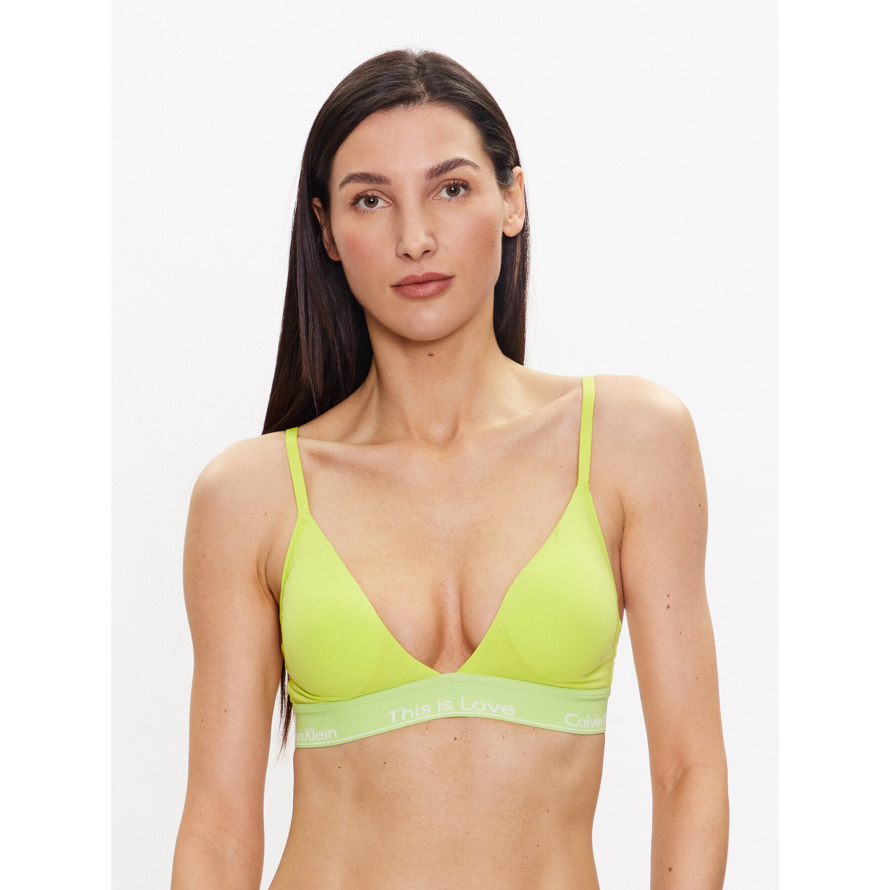 Calvin Klein Underwear Bralette melltartó 000QF7282E Zöld - Pepit.hu