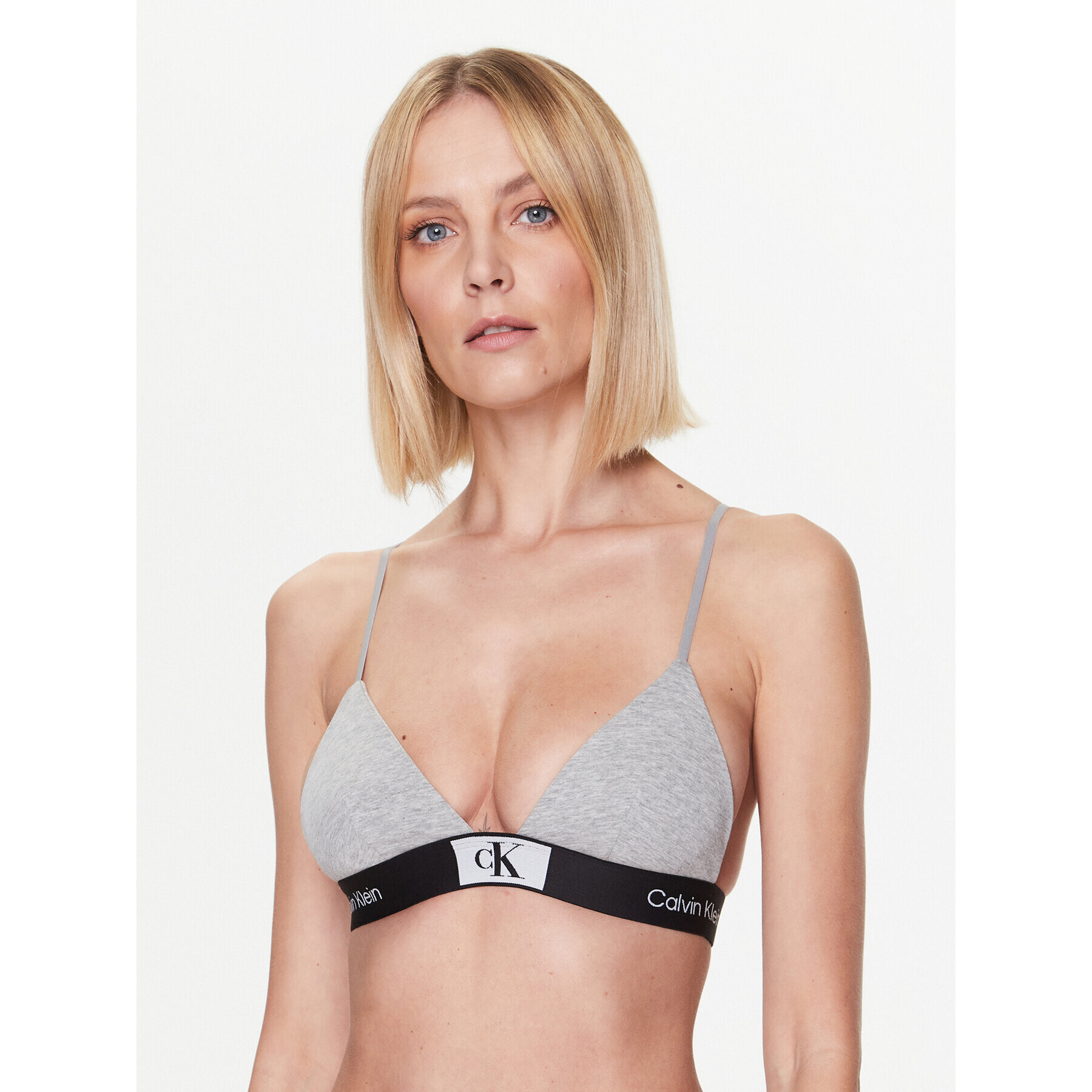 Calvin Klein Underwear Bralette melltartó Unlined 000QF7217E Szürke - Pepit.hu