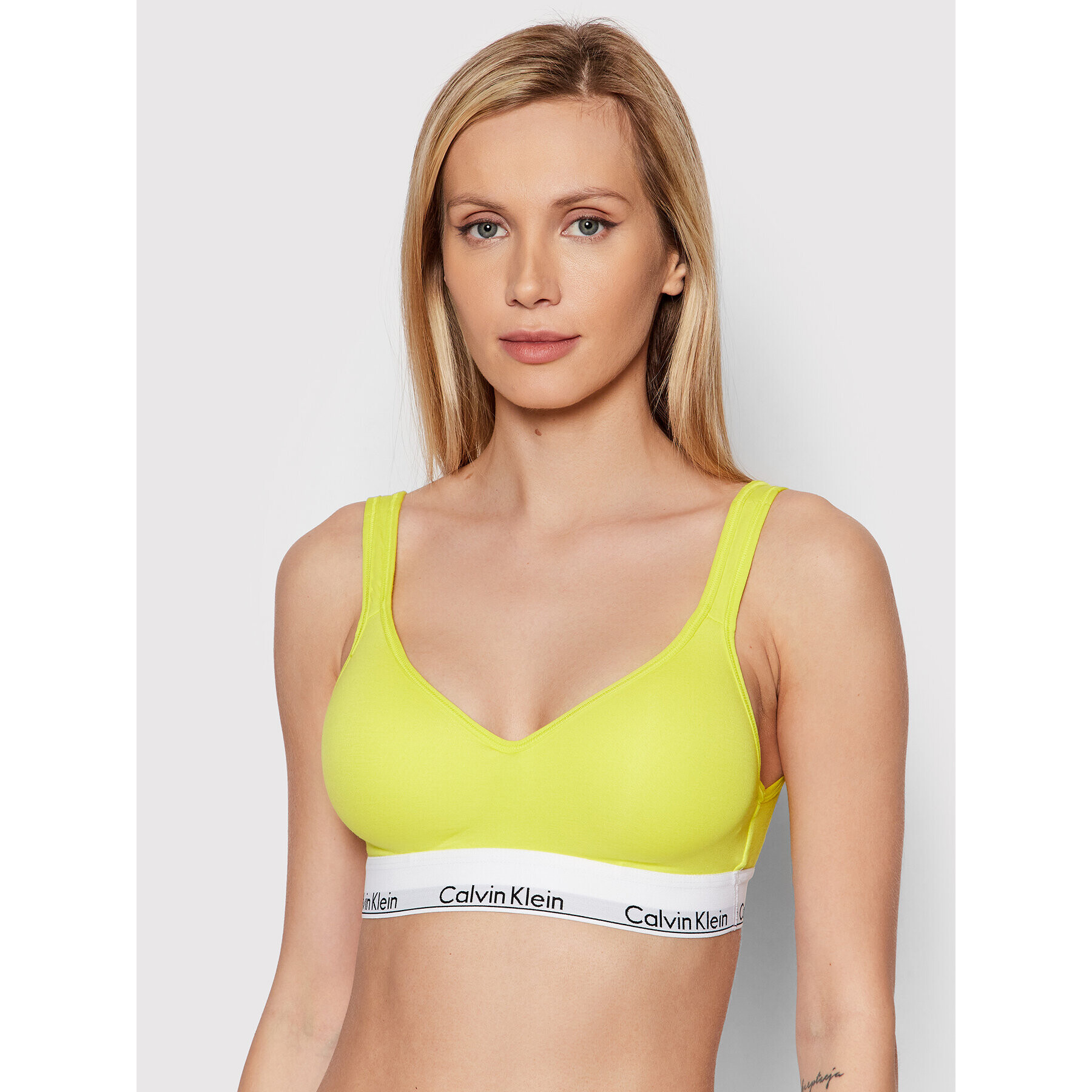 Calvin Klein Underwear Melltartó felső 000QF5490E Sárga - Pepit.hu