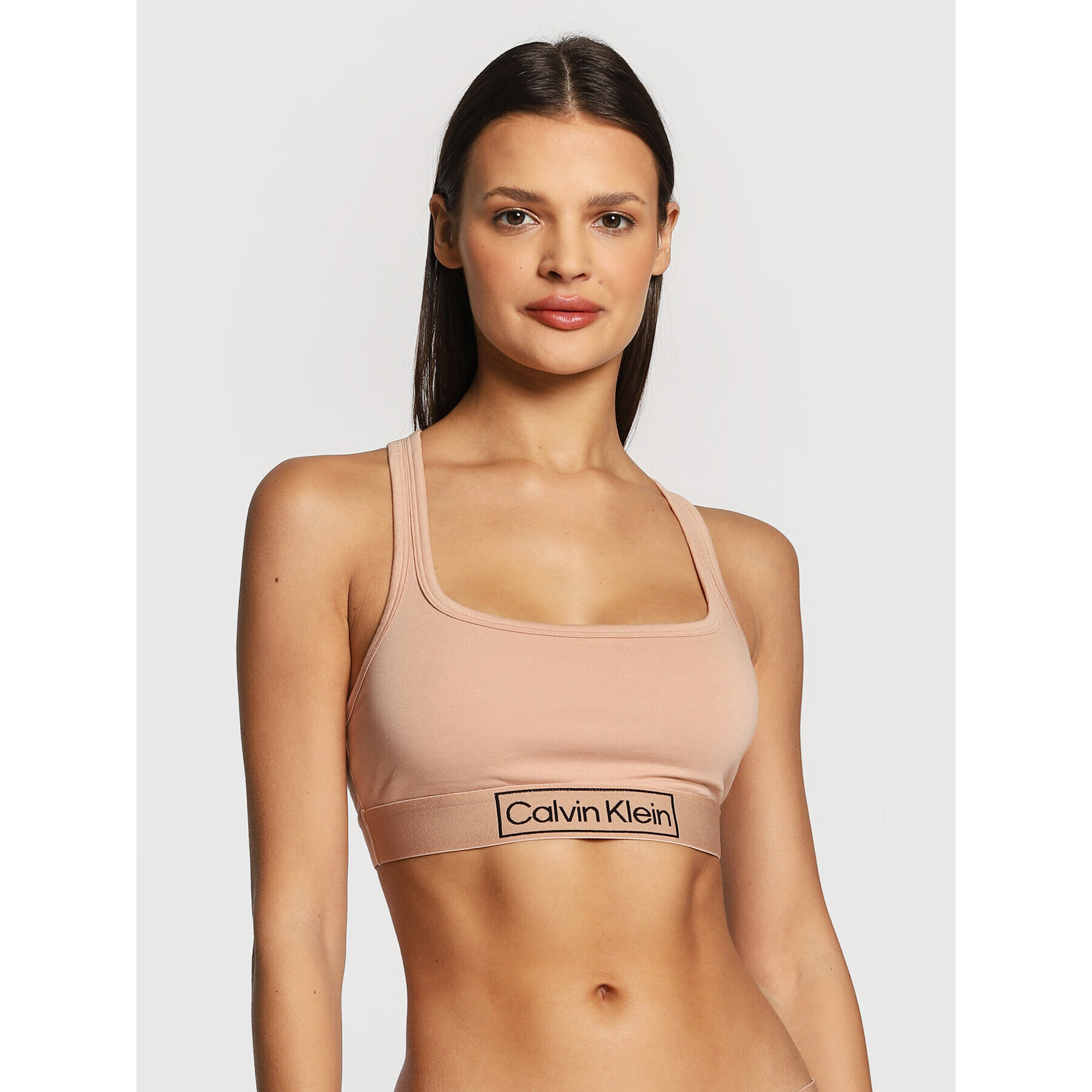 Calvin Klein Underwear Melltartó felső 000QF6768E Bézs - Pepit.hu