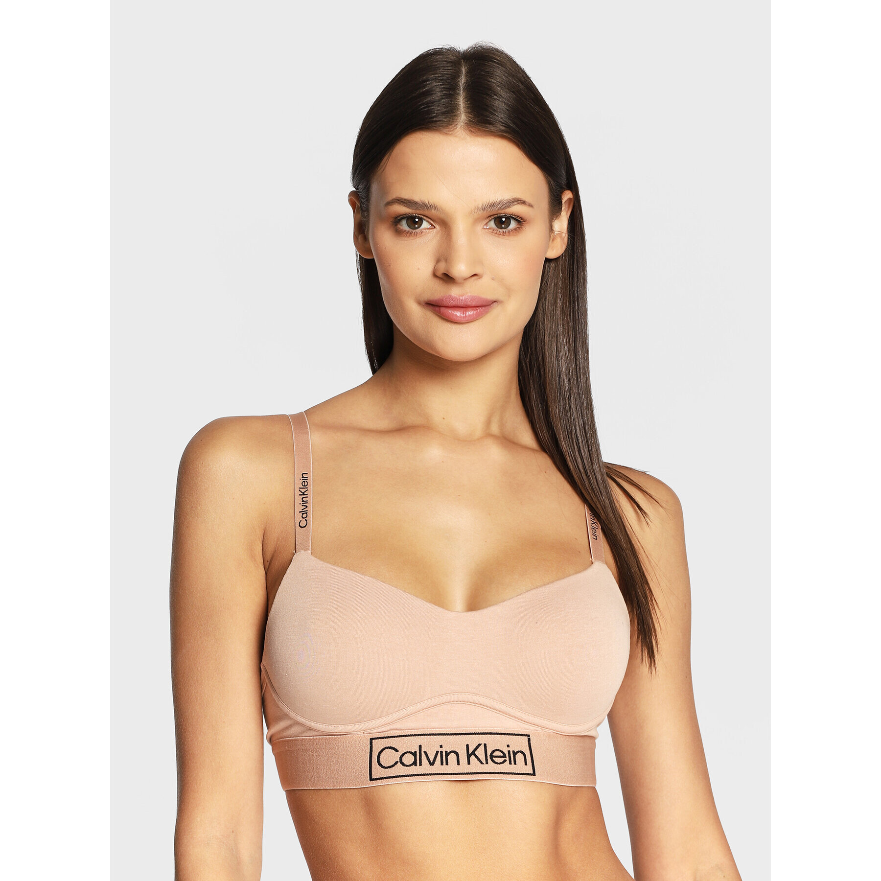 Calvin Klein Underwear Melltartó felső 000QF6770E Bézs - Pepit.hu