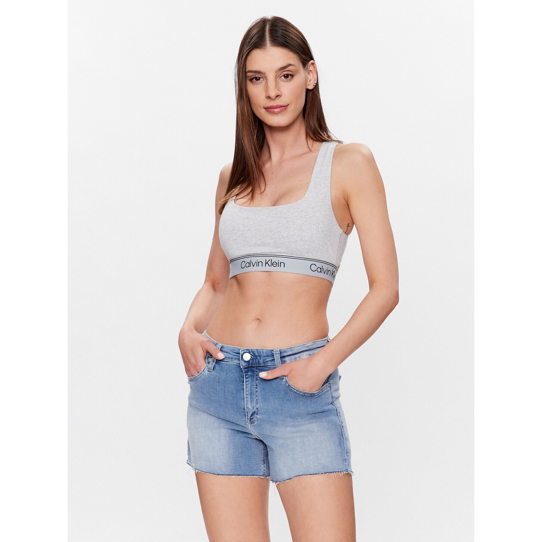 Calvin Klein Underwear Melltartó felső 000QF7185E Szürke - Pepit.hu