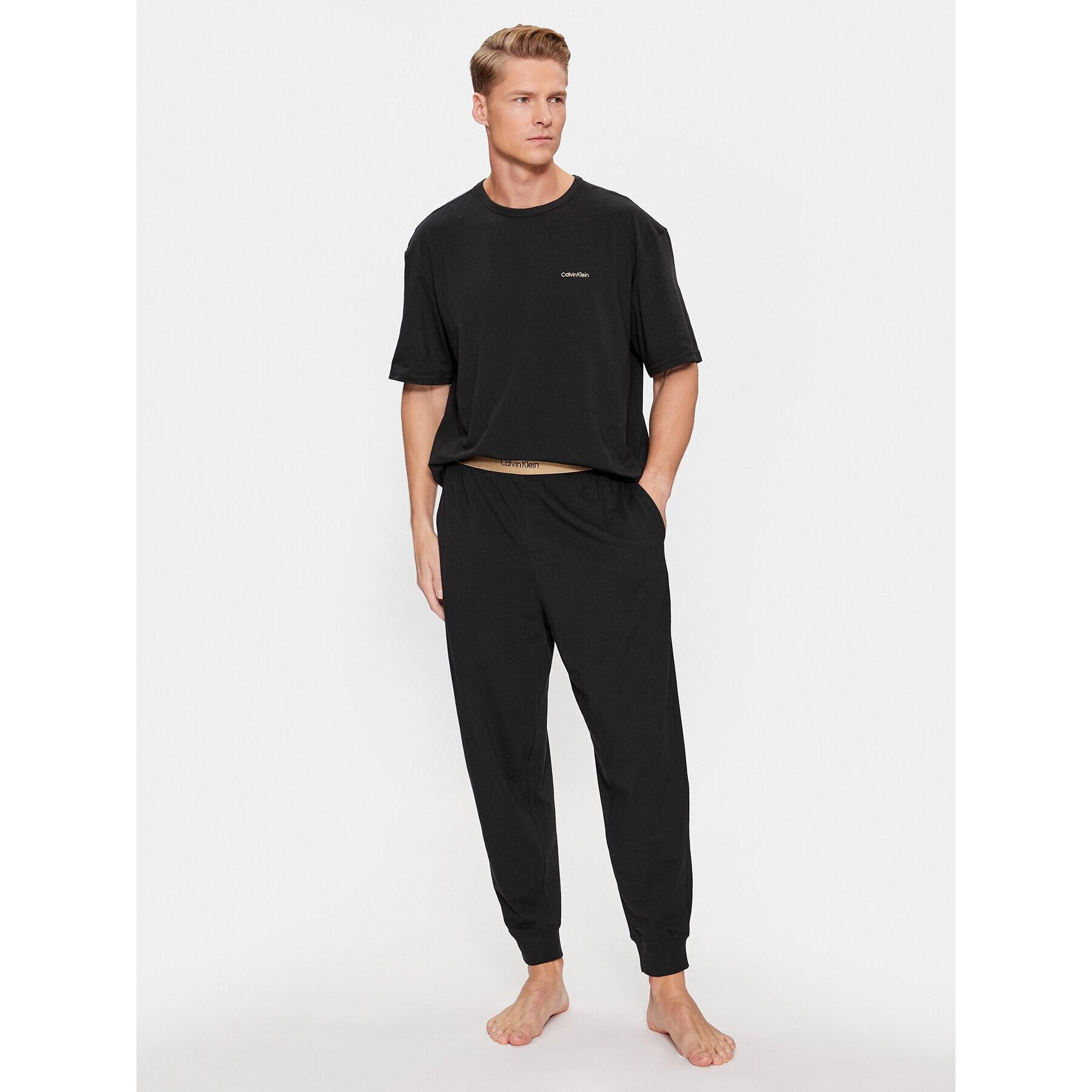 Calvin Klein Underwear Pizsama 000NM2540E Fekete Relaxed Fit - Pepit.hu