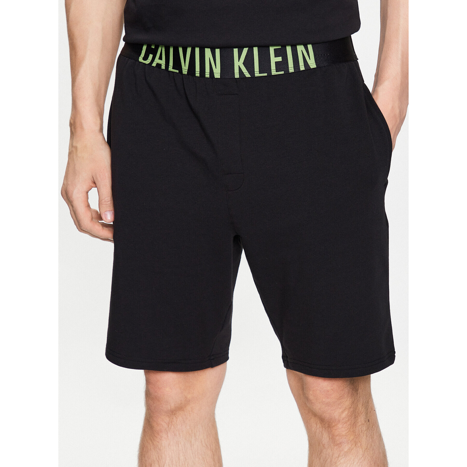 Calvin Klein Underwear Rövid pizsama nadrág 000NM1962E Fekete Regular Fit - Pepit.hu