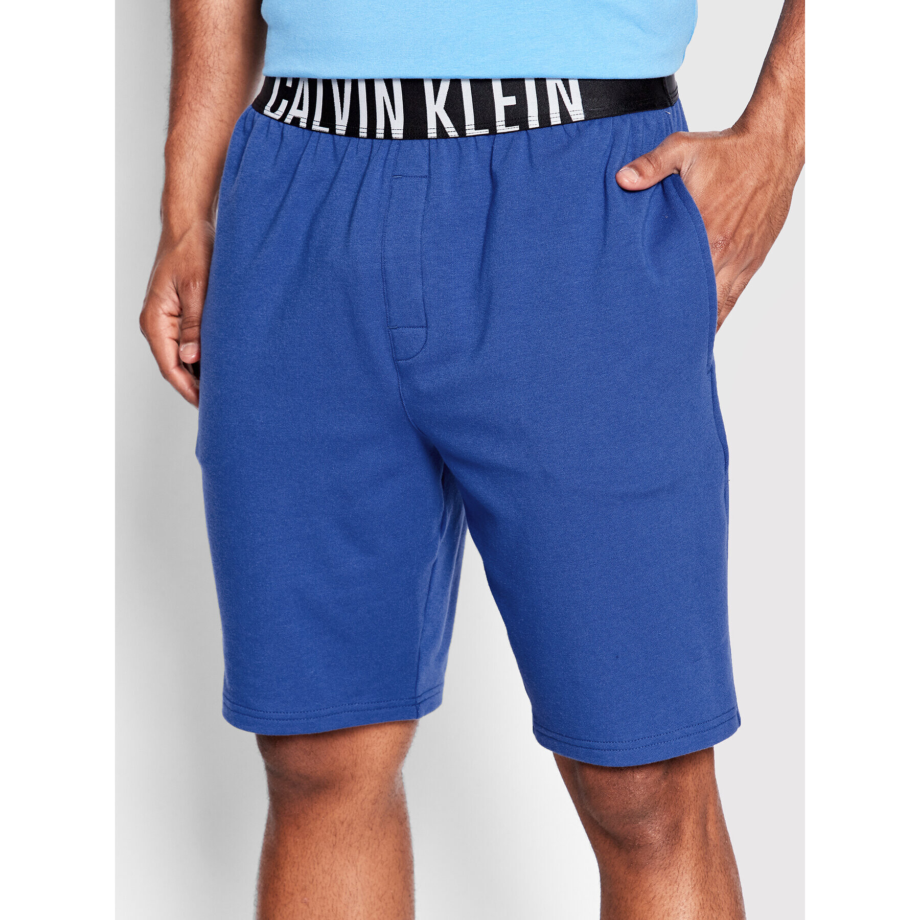 Calvin Klein Underwear Rövid pizsama nadrág 000NM1962E Kék Regular Fit - Pepit.hu