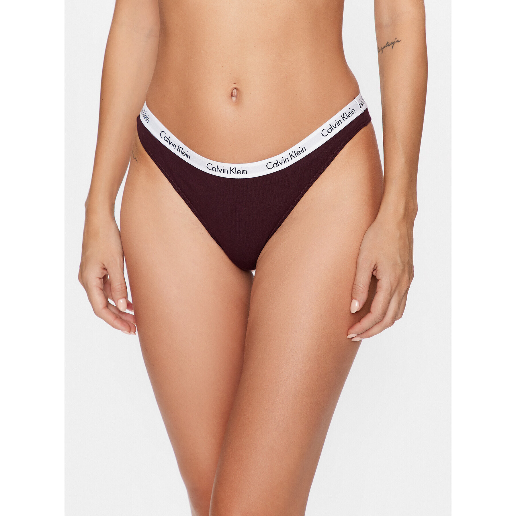 Calvin Klein Underwear Tanga 0000D1617E Bordó - Pepit.hu