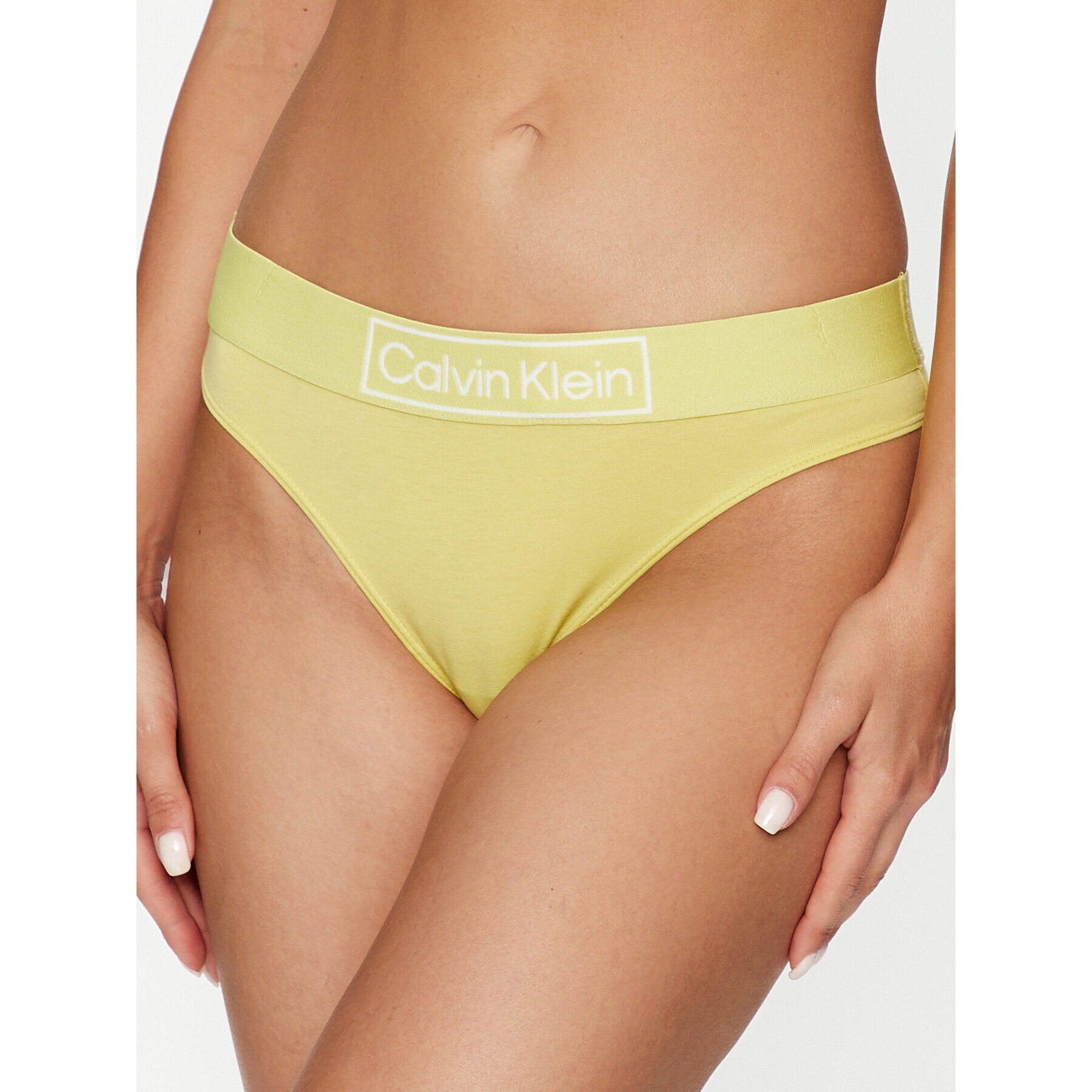 Calvin Klein Underwear Tanga 000QF6774E Sárga - Pepit.hu