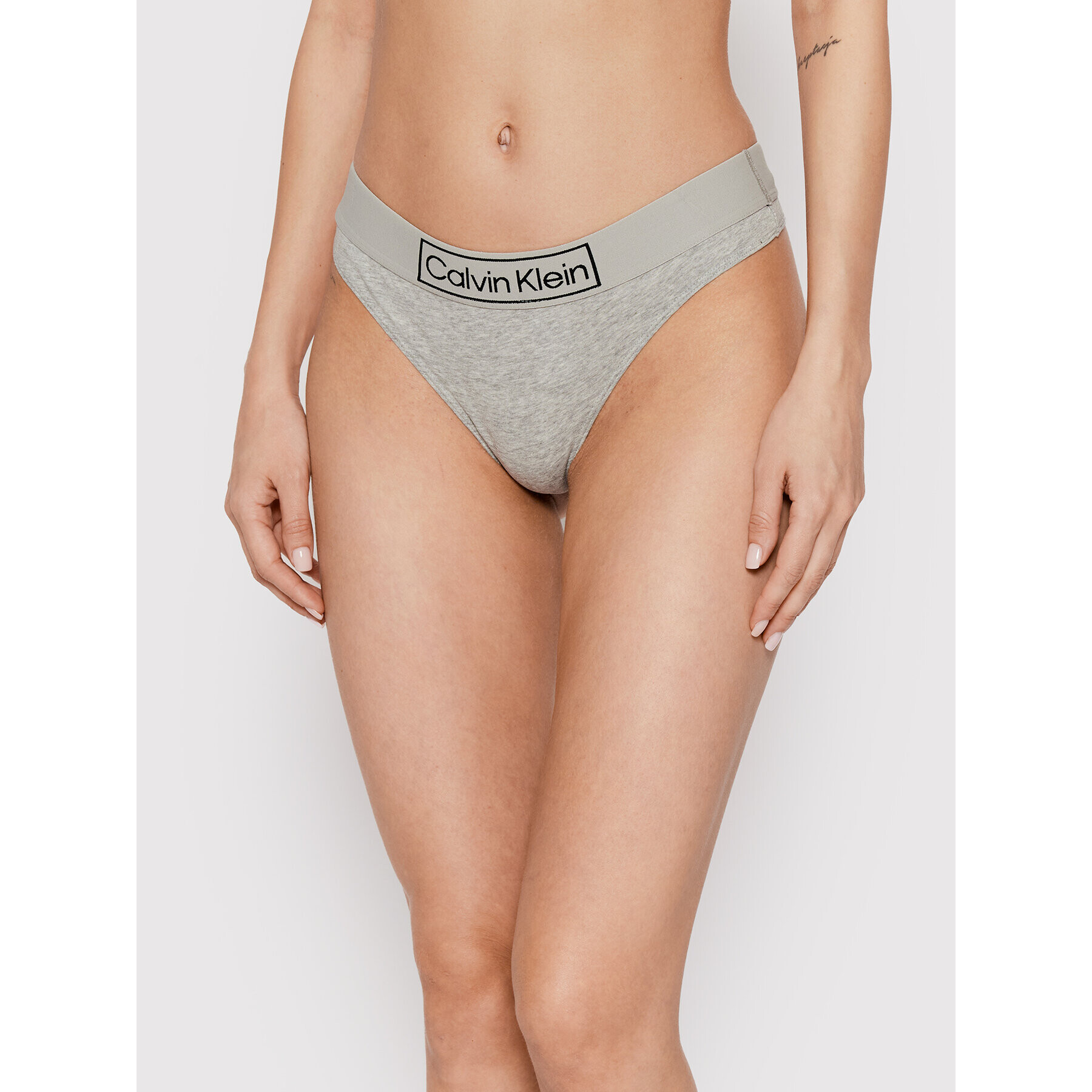 Calvin Klein Underwear Tanga 000QF6774E Szürke - Pepit.hu