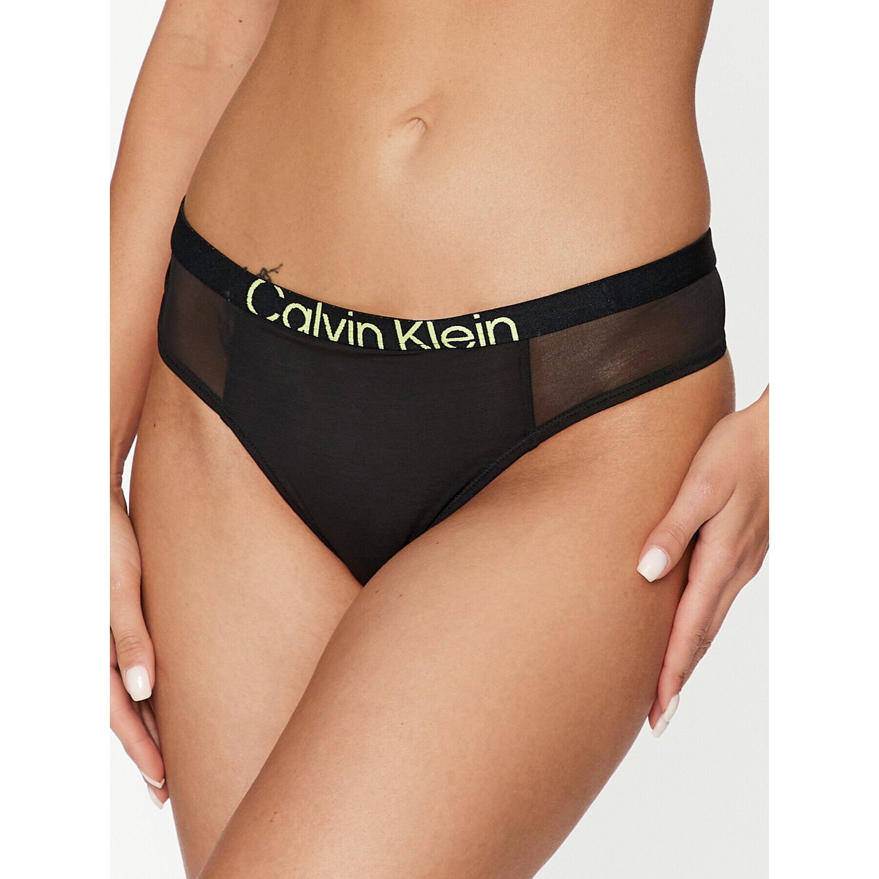 Calvin Klein Underwear Tanga 000QF7396E Fekete - Pepit.hu