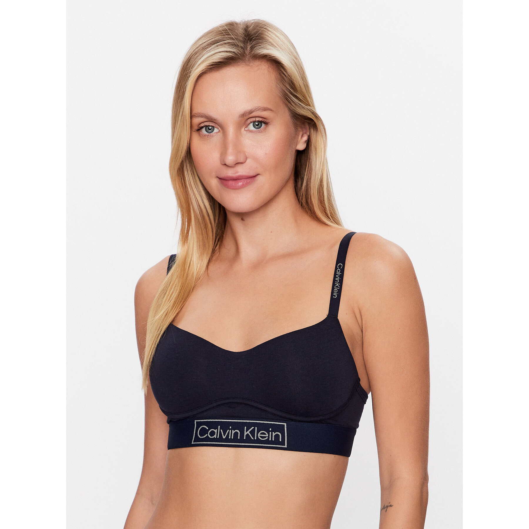 Calvin Klein Underwear Varrásmentes melltartó 000QF6770E Sötétkék - Pepit.hu