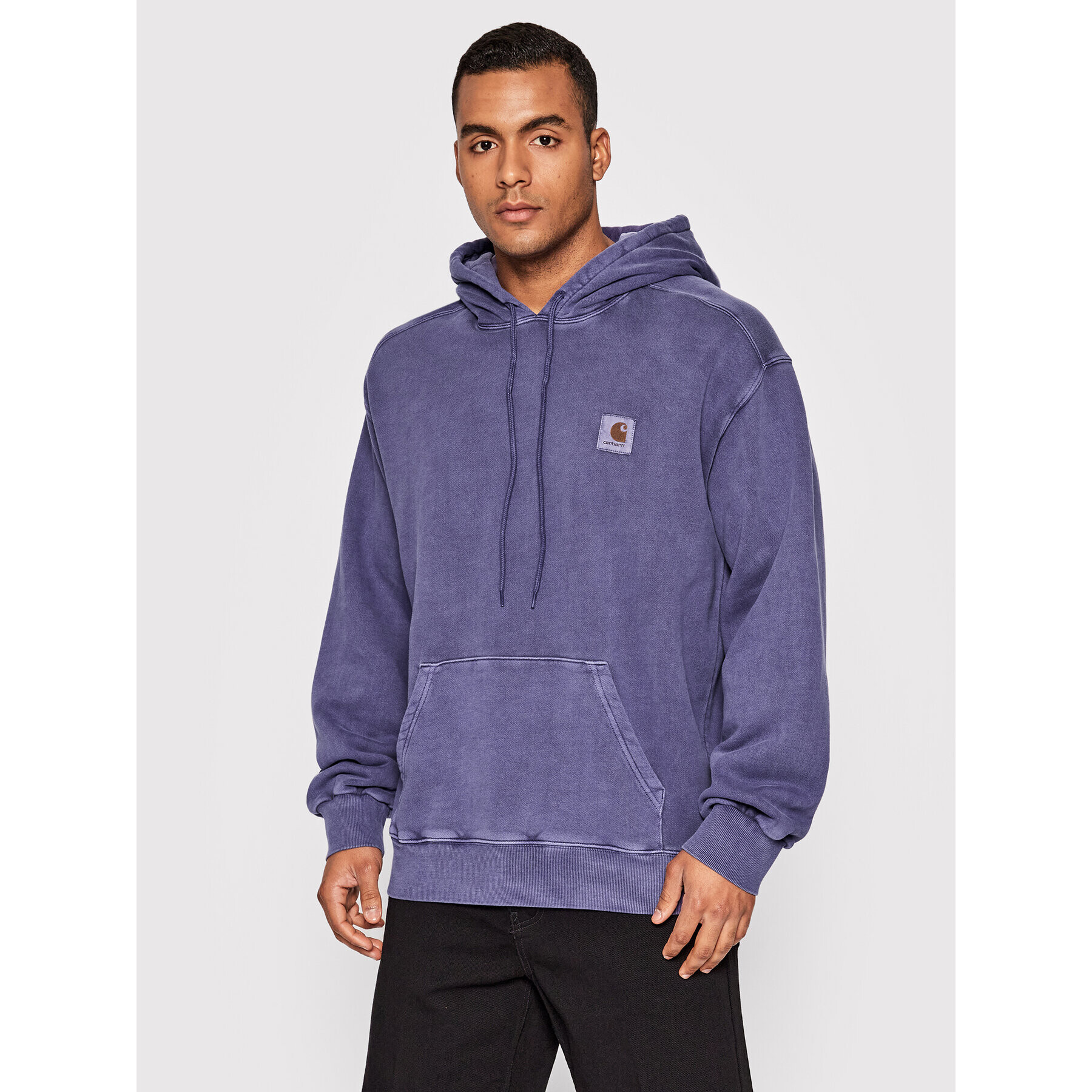 Carhartt WIP Pulóver Nelson Sweat I029963 Lila Balloon Fit - Pepit.hu