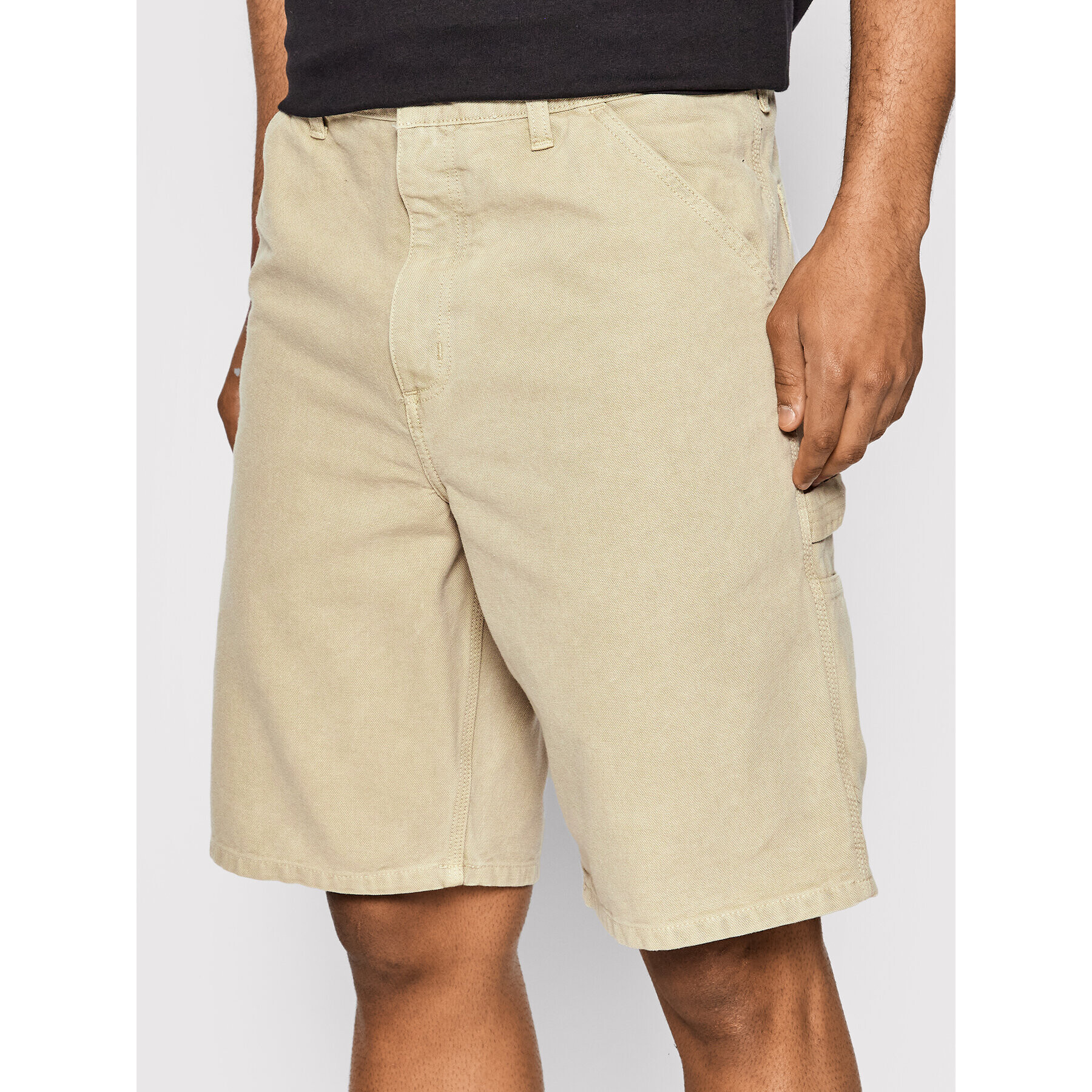 Carhartt WIP Szövet rövidnadrág Single Knee I027942 Bézs Relaxed Fit - Pepit.hu