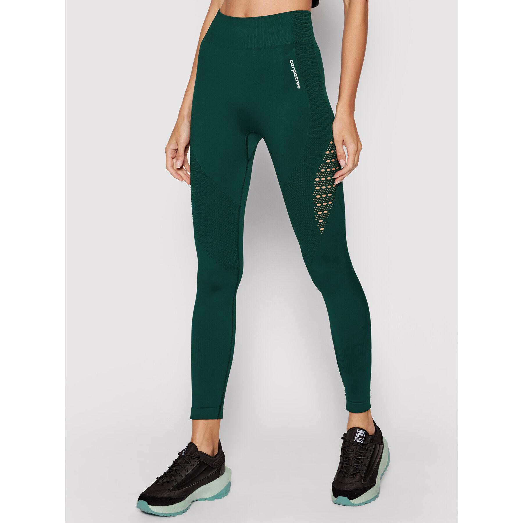 Carpatree Leggings Phase CP-PSL-BG Zöld Slim Fit - Pepit.hu