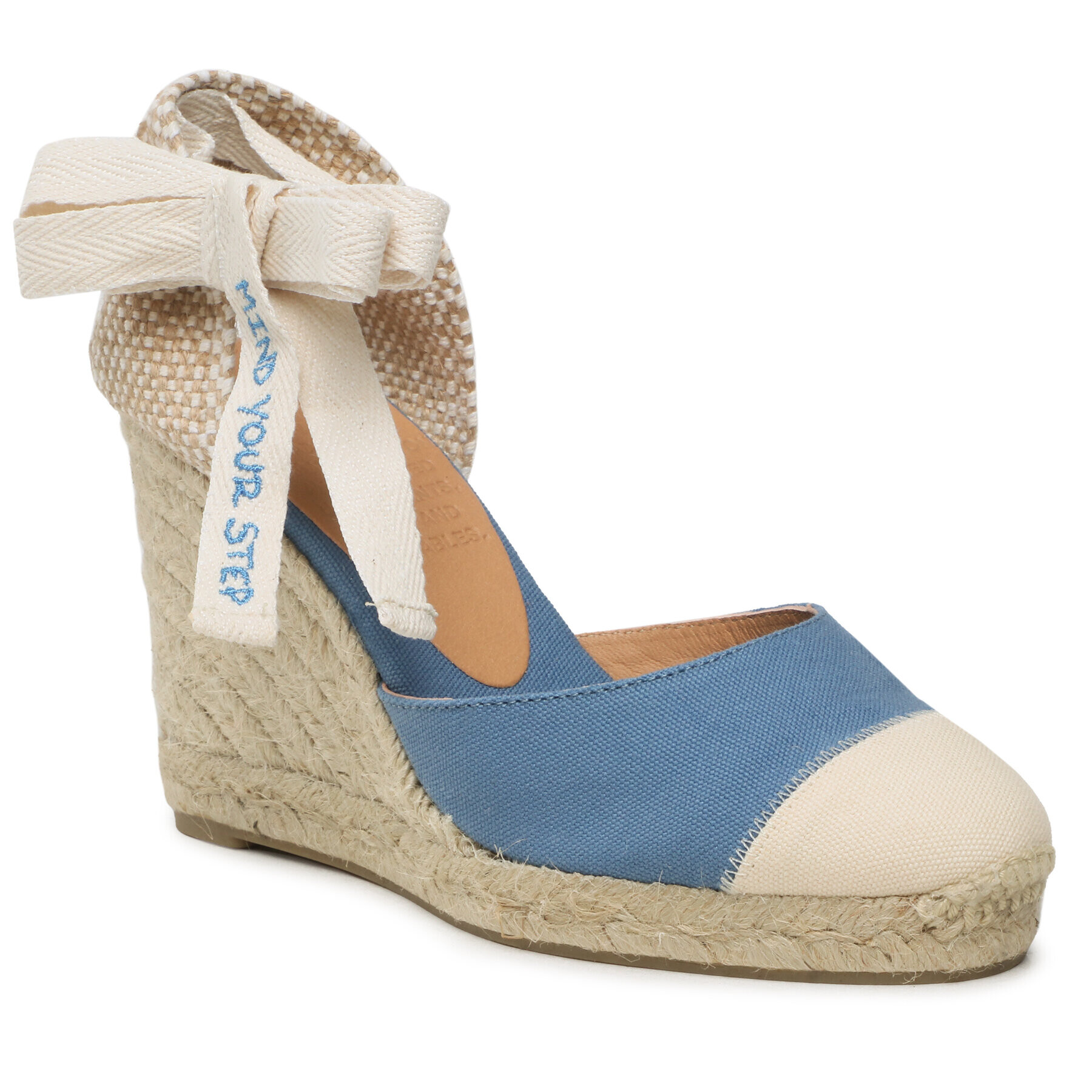 Castañer Espadrilles Carina/8/146 023129-310 Kék - Pepit.hu