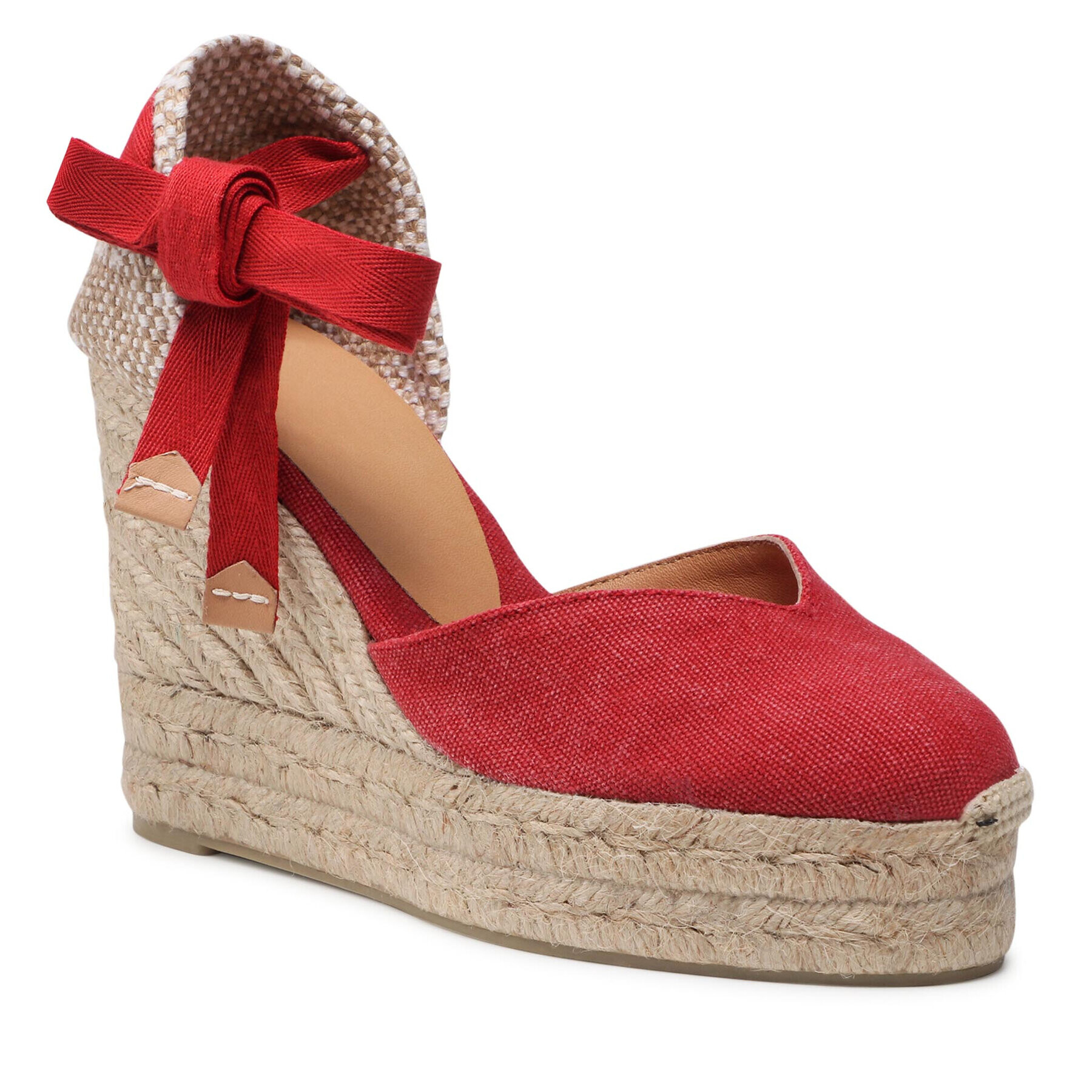 Castañer Espadrilles Chiara/8ED/002 021668-604 Piros - Pepit.hu