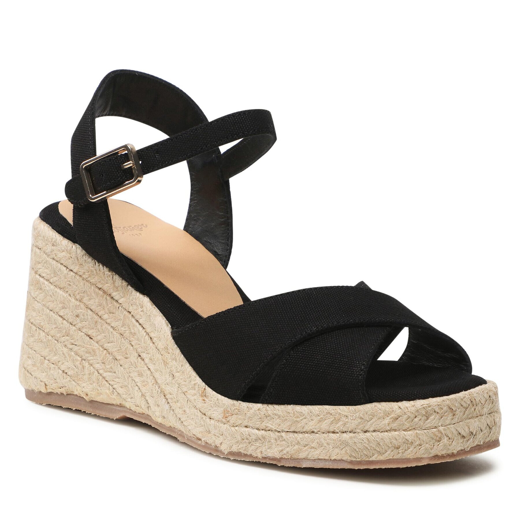 Castañer Espadrilles Thea Jute/001 023070-100 Fekete - Pepit.hu