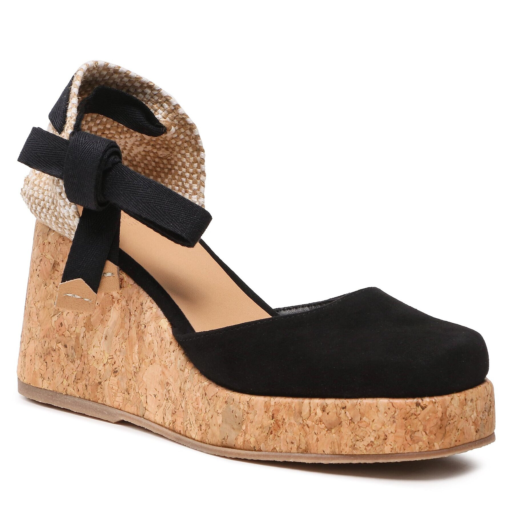 Castañer Espadrilles Tina Cork/007 023075-100 Fekete - Pepit.hu