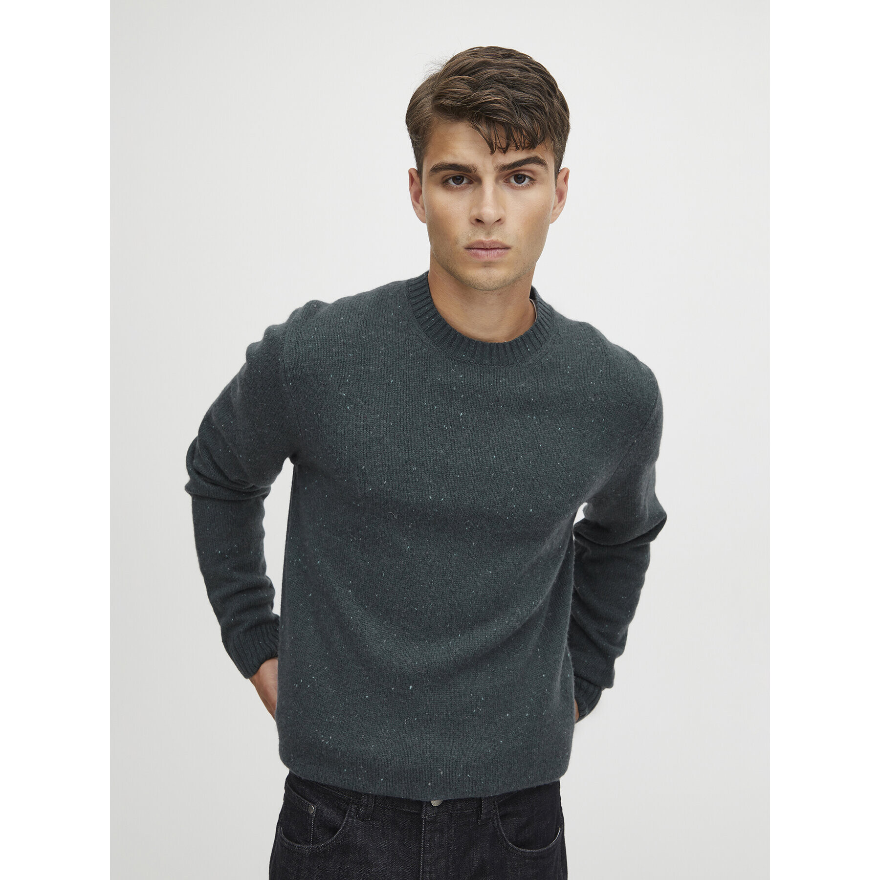 Casual Friday Sweater 20504898 Zöld Regular Fit - Pepit.hu