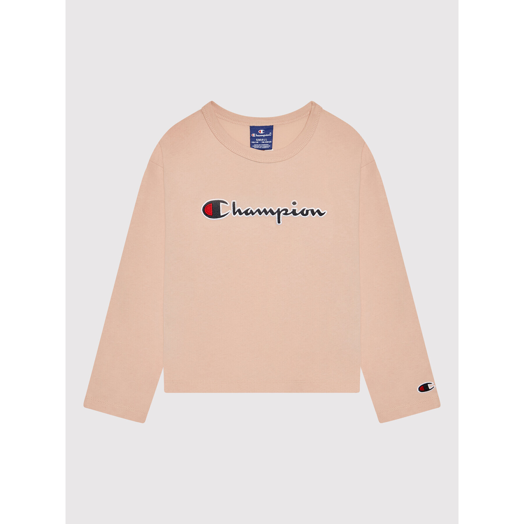 Champion Blúz Logo Script 404233 Rózsaszín Regular Fit - Pepit.hu