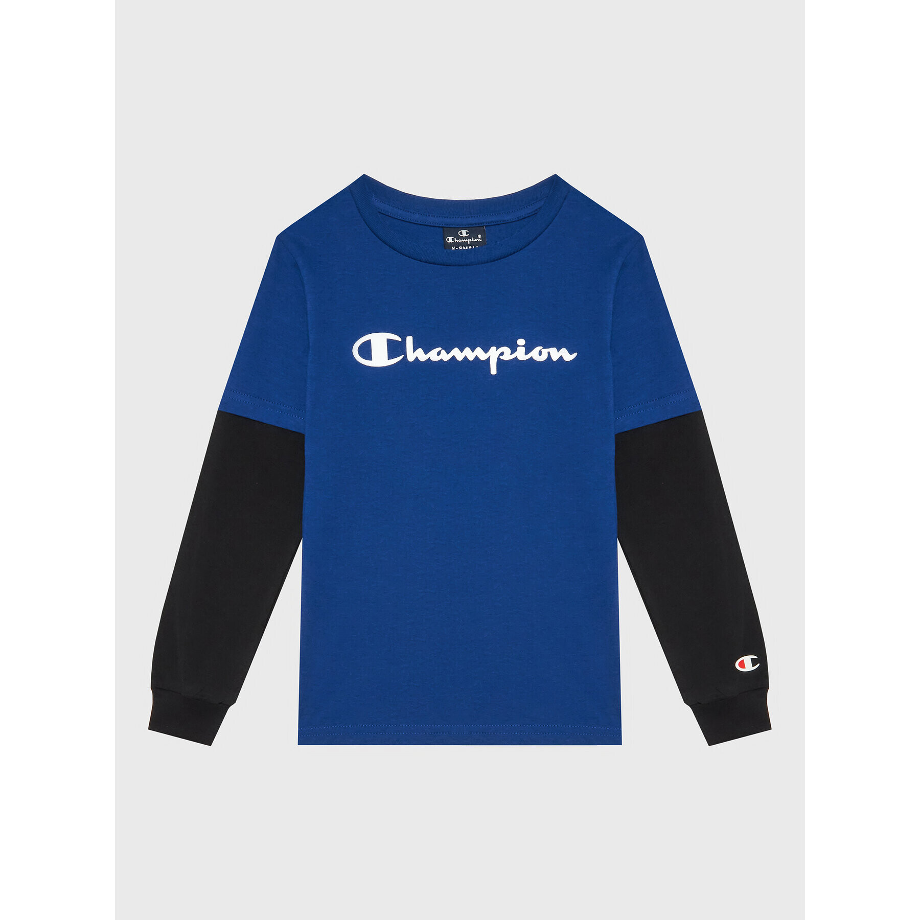 Champion Blúz Script Logo 305367 Sötétkék Regular Fit - Pepit.hu