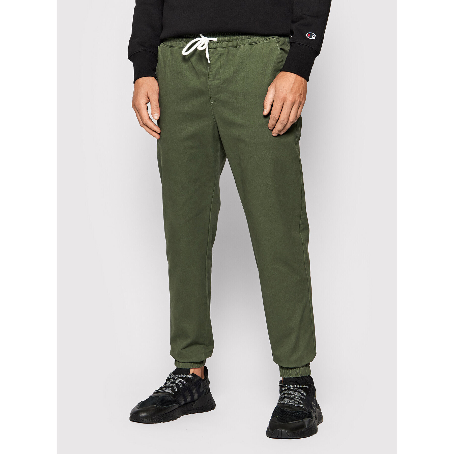 Champion Joggers Twill Cuffed 215193 Zöld Custom Fit - Pepit.hu