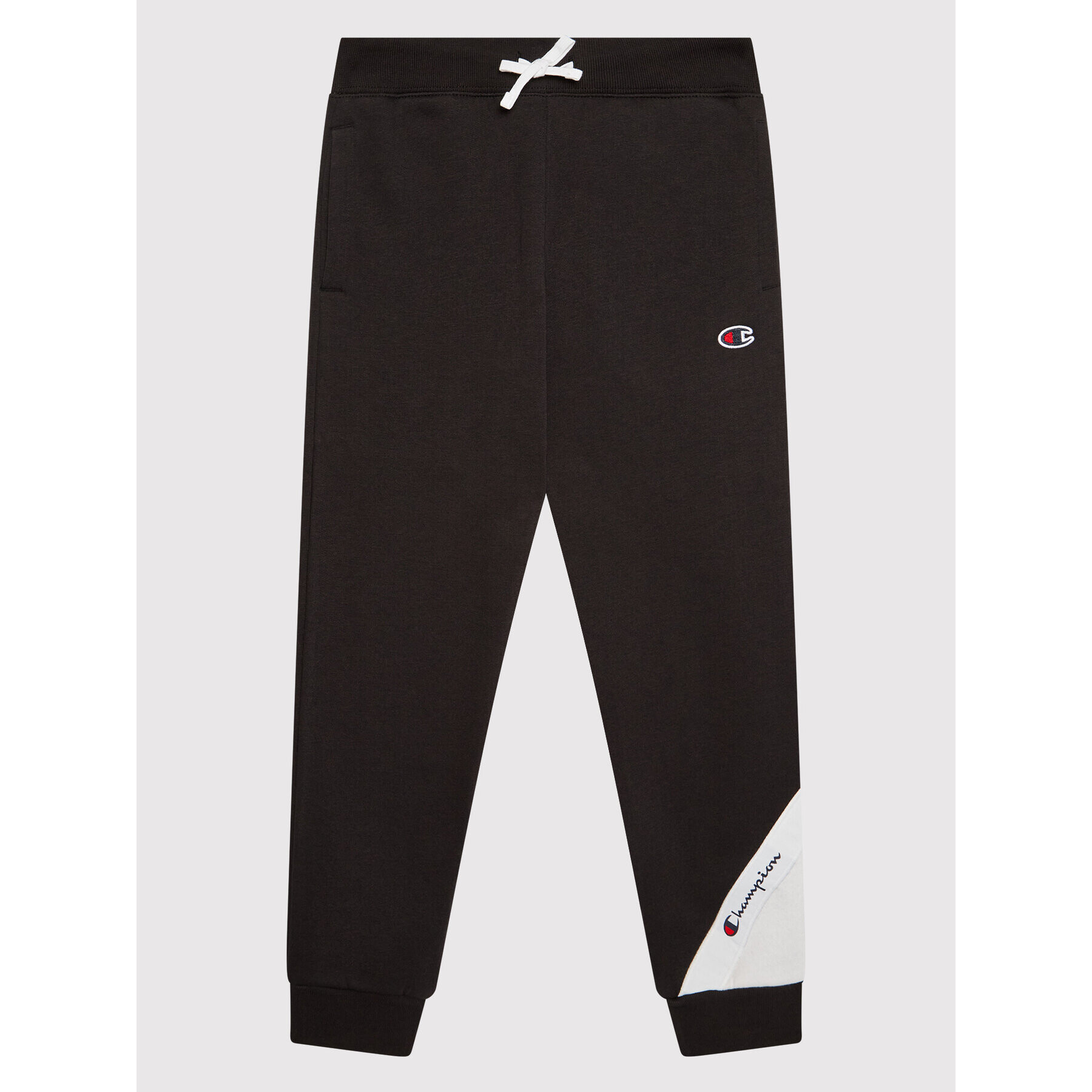 Champion Melegítő alsó Asymmetric Colour Block 305782 Fekete Regular Fit - Pepit.hu