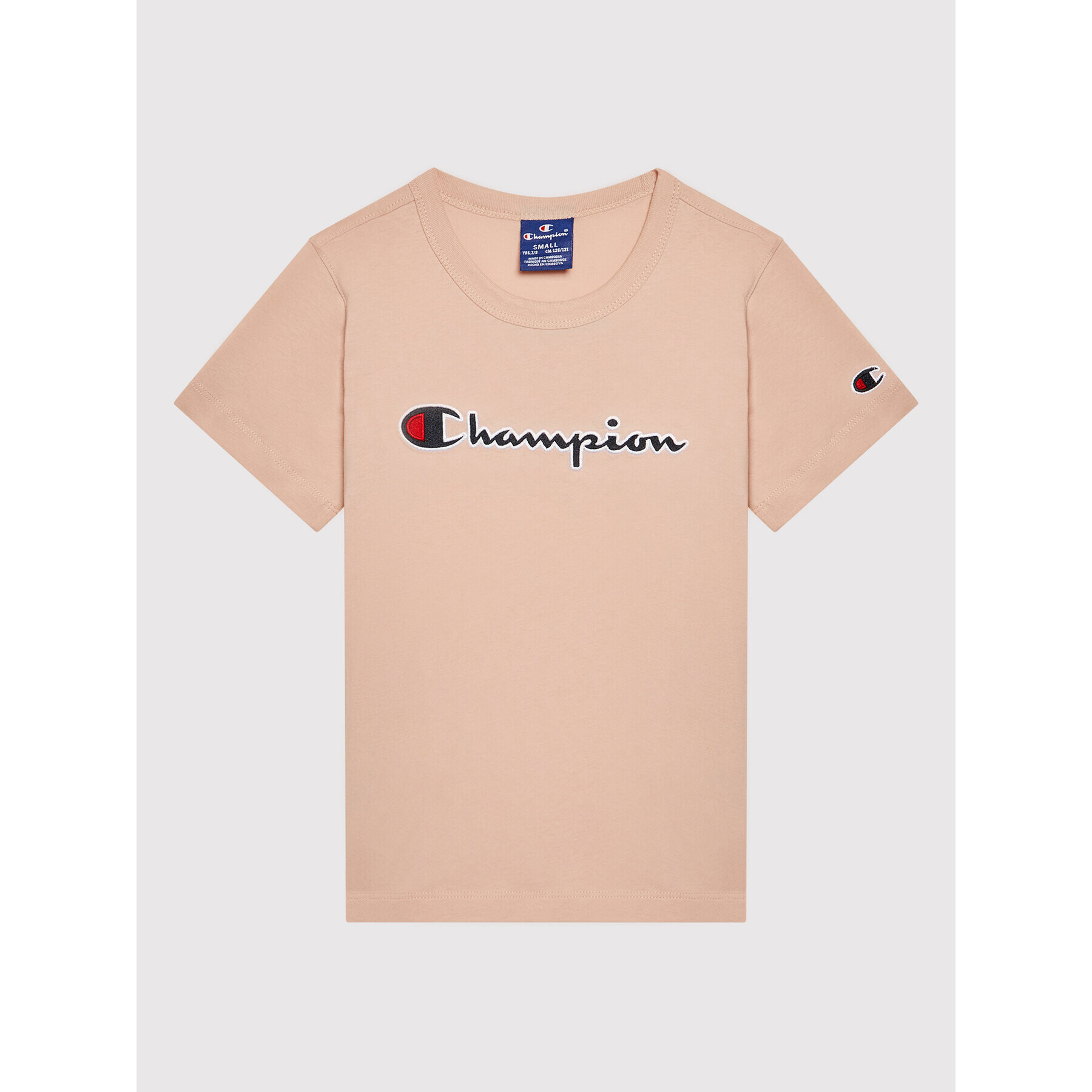 Champion Póló Logo Script 404231 Rózsaszín Regular Fit - Pepit.hu