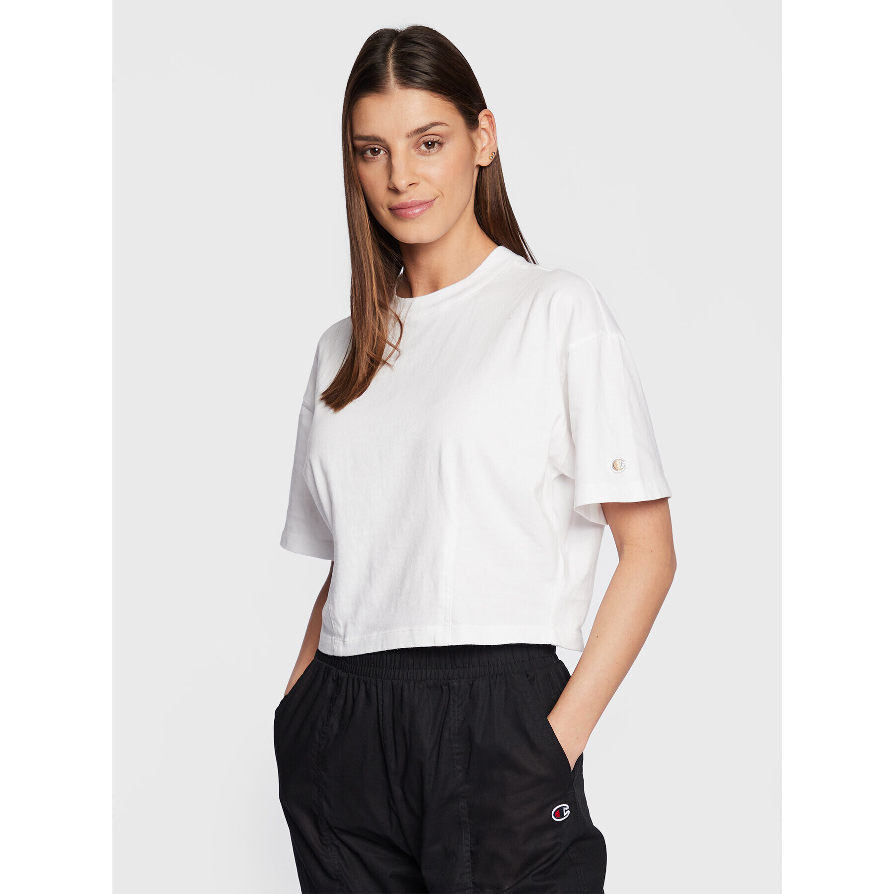 Champion Póló Minimal Tailored 115650 Fehér Boxy Fit - Pepit.hu