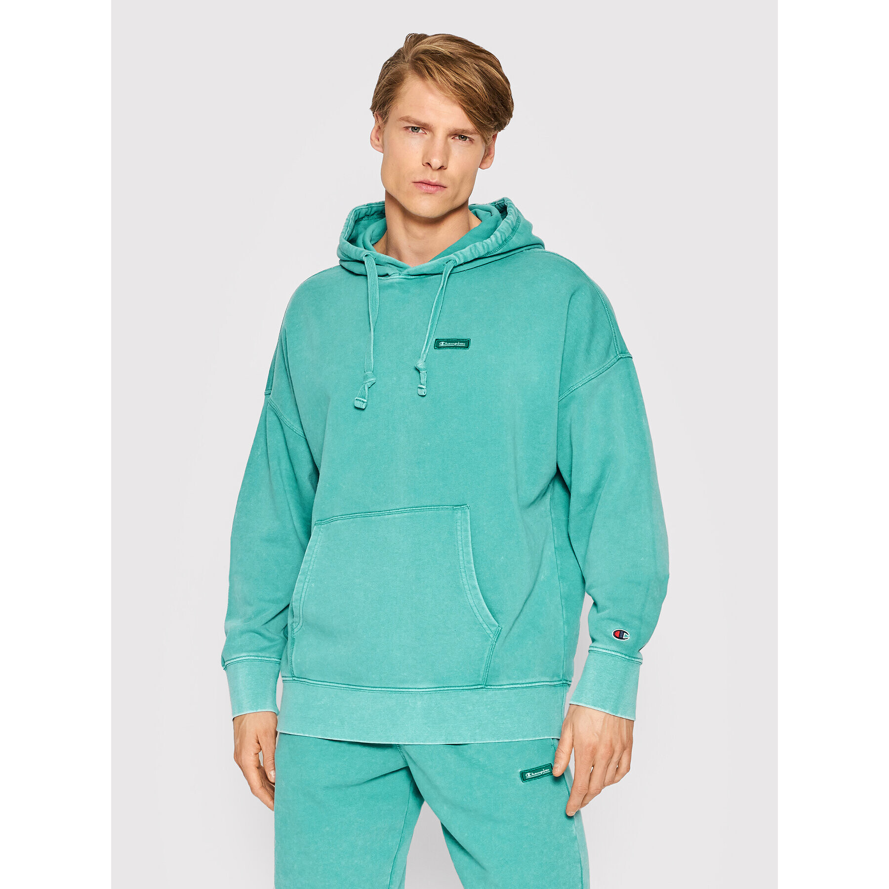 Champion Pulóver 217083 Zöld Baggy Fit - Pepit.hu