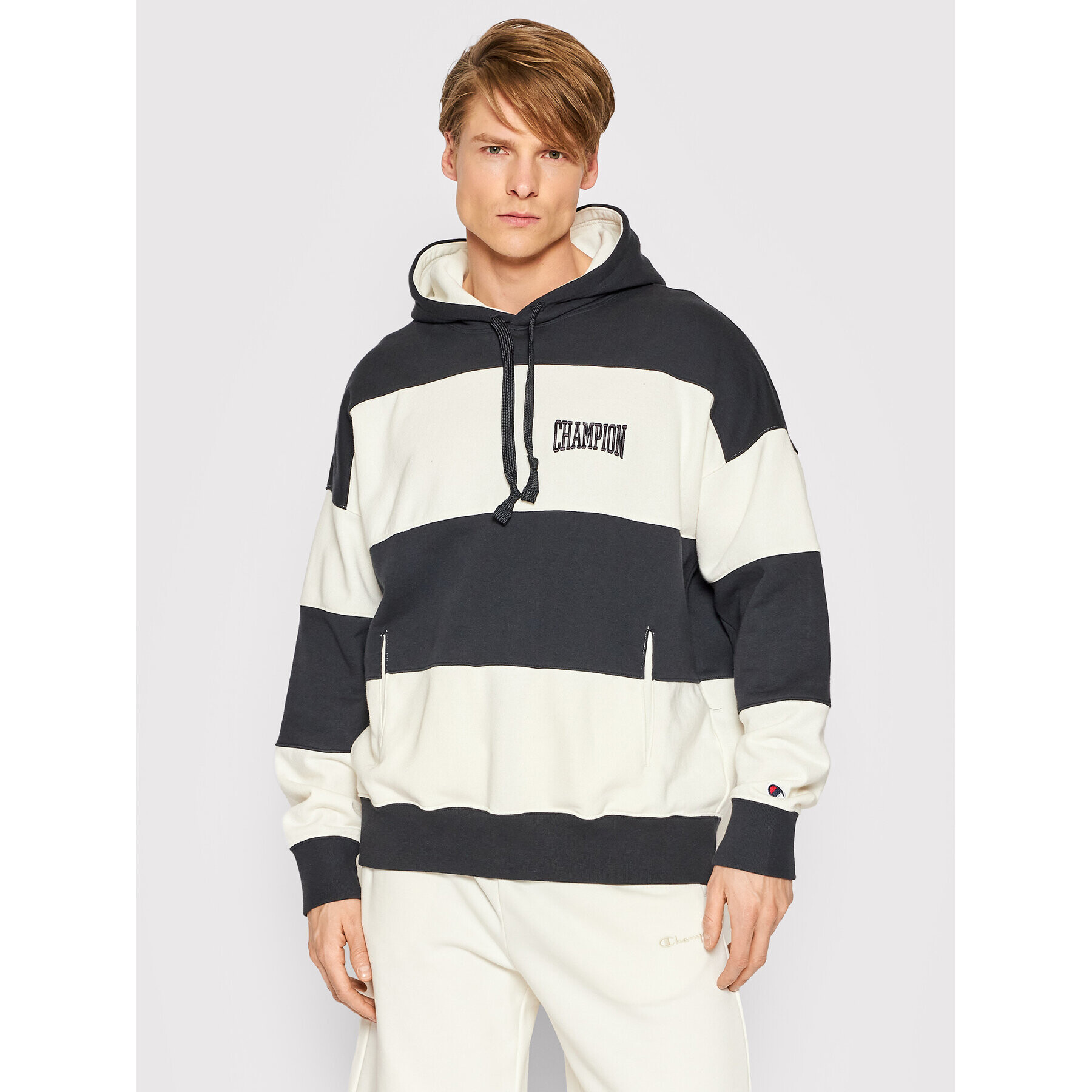 Champion Pulóver 217173 Fehér Baggy Fit - Pepit.hu