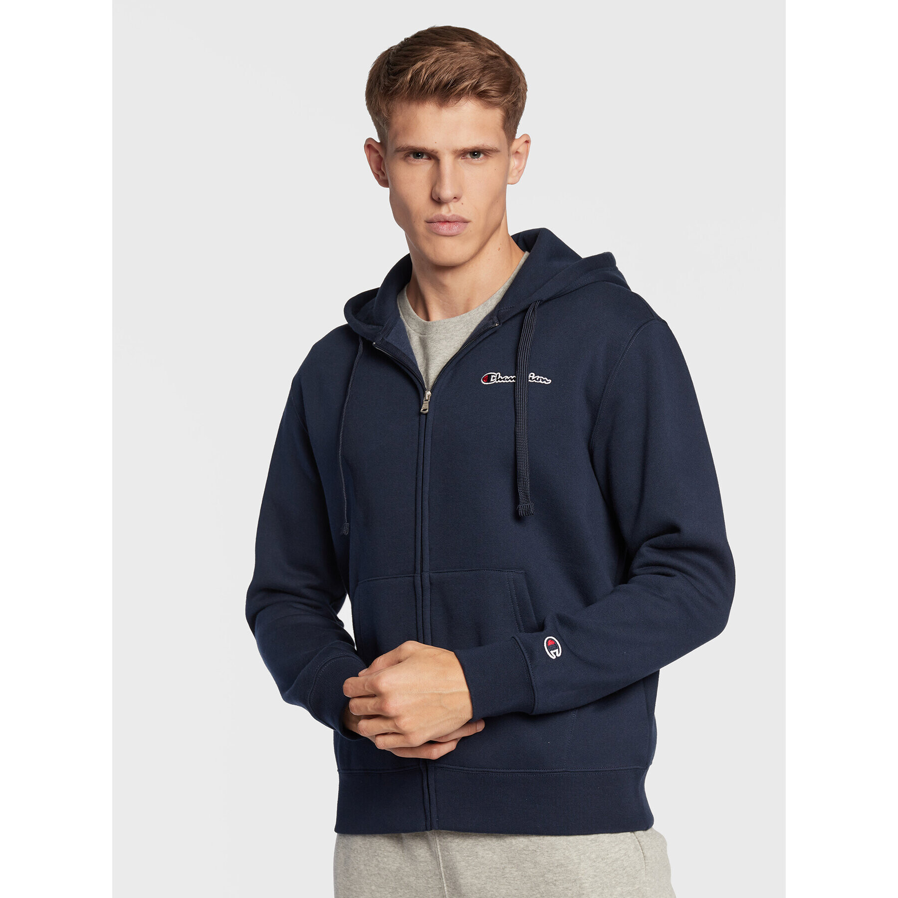 Champion Pulóver 217864 Sötétkék Regular Fit - Pepit.hu