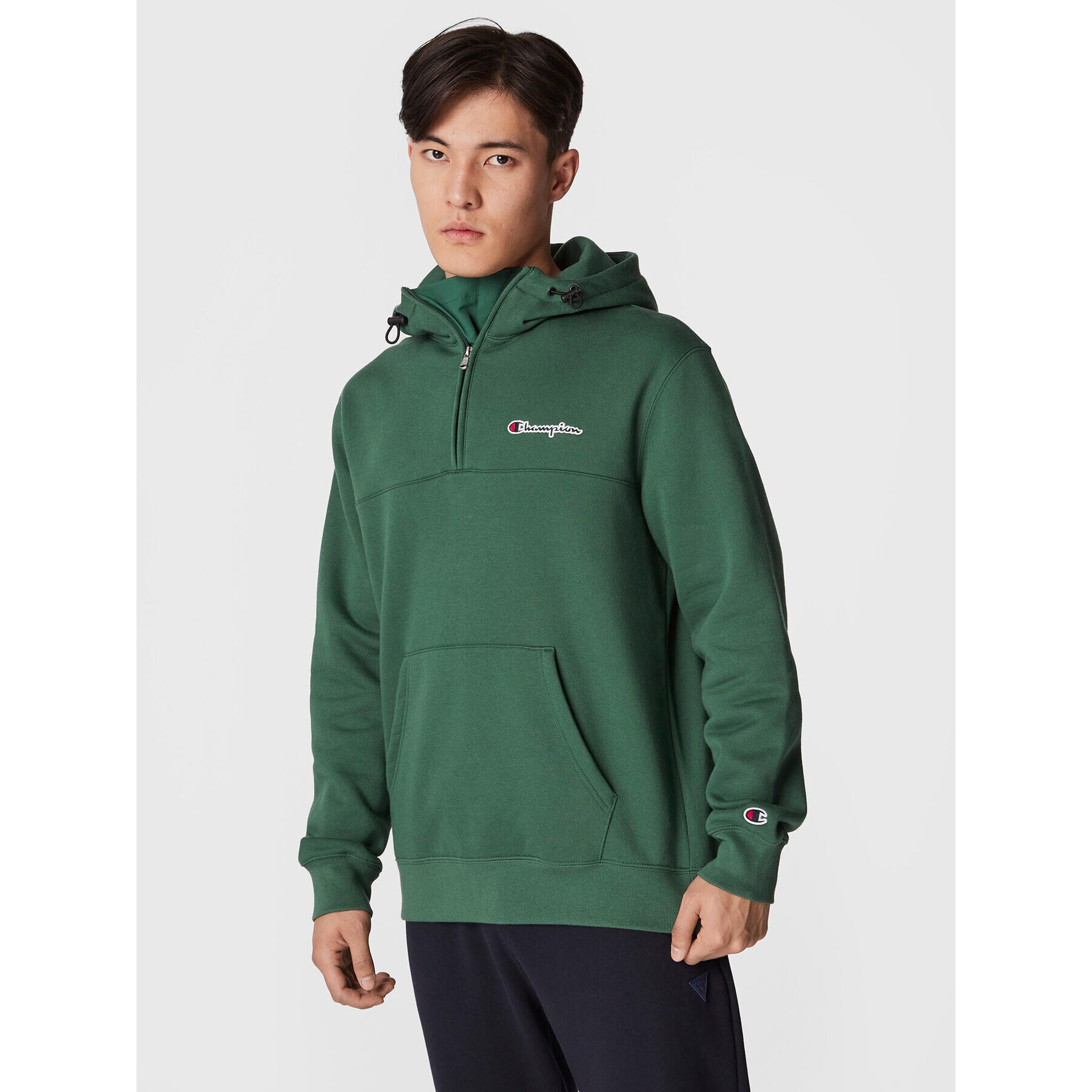 Champion Pulóver 217866 Zöld Regular Fit - Pepit.hu