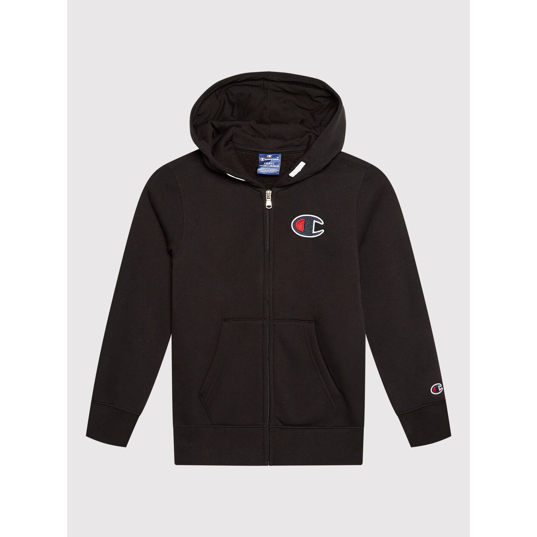 Champion Pulóver C Logo Zip-Up 305767 Fekete Regular Fit - Pepit.hu