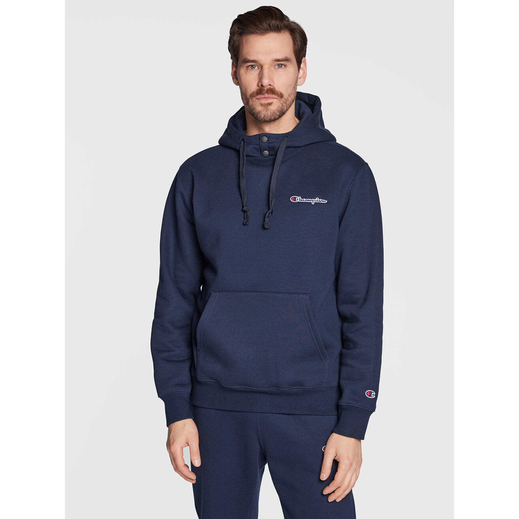 Champion Pulóver Heavy Fleece 217865 Sötétkék Regular Fit - Pepit.hu