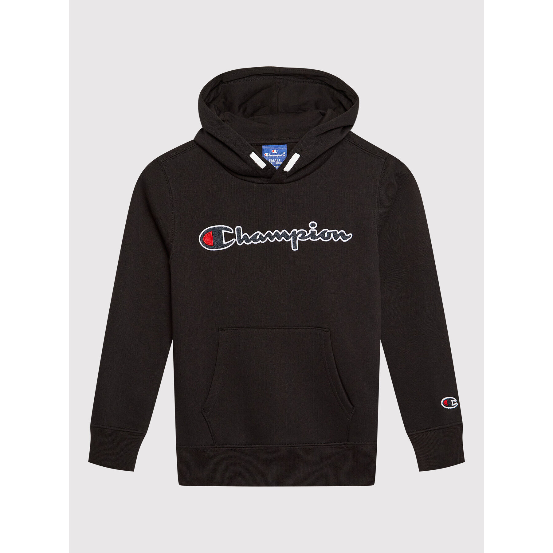 Champion Pulóver Script Logo 305765 Fekete Regular Fit - Pepit.hu