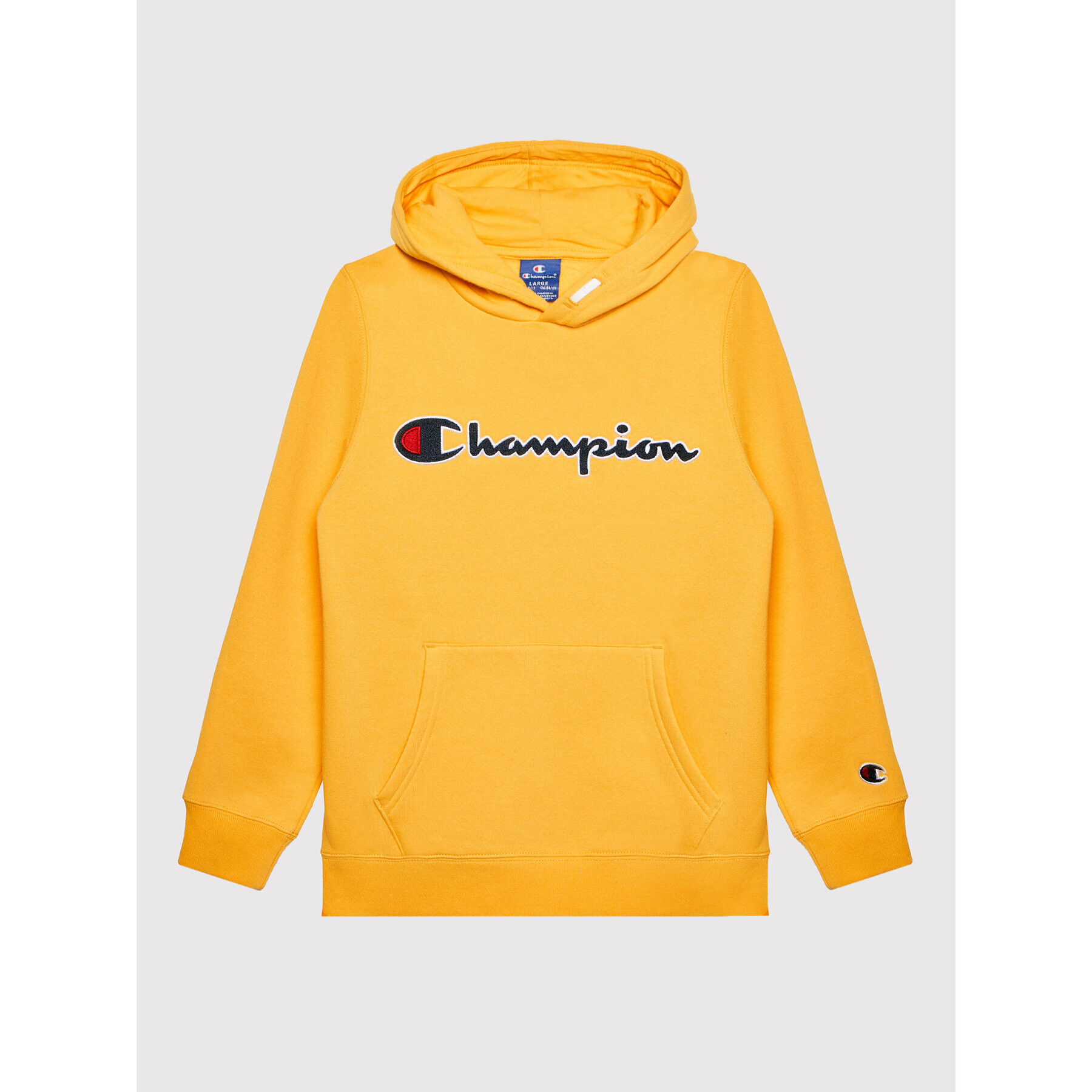 Champion Pulóver Script Logo 305765 Sárga Regular Fit - Pepit.hu