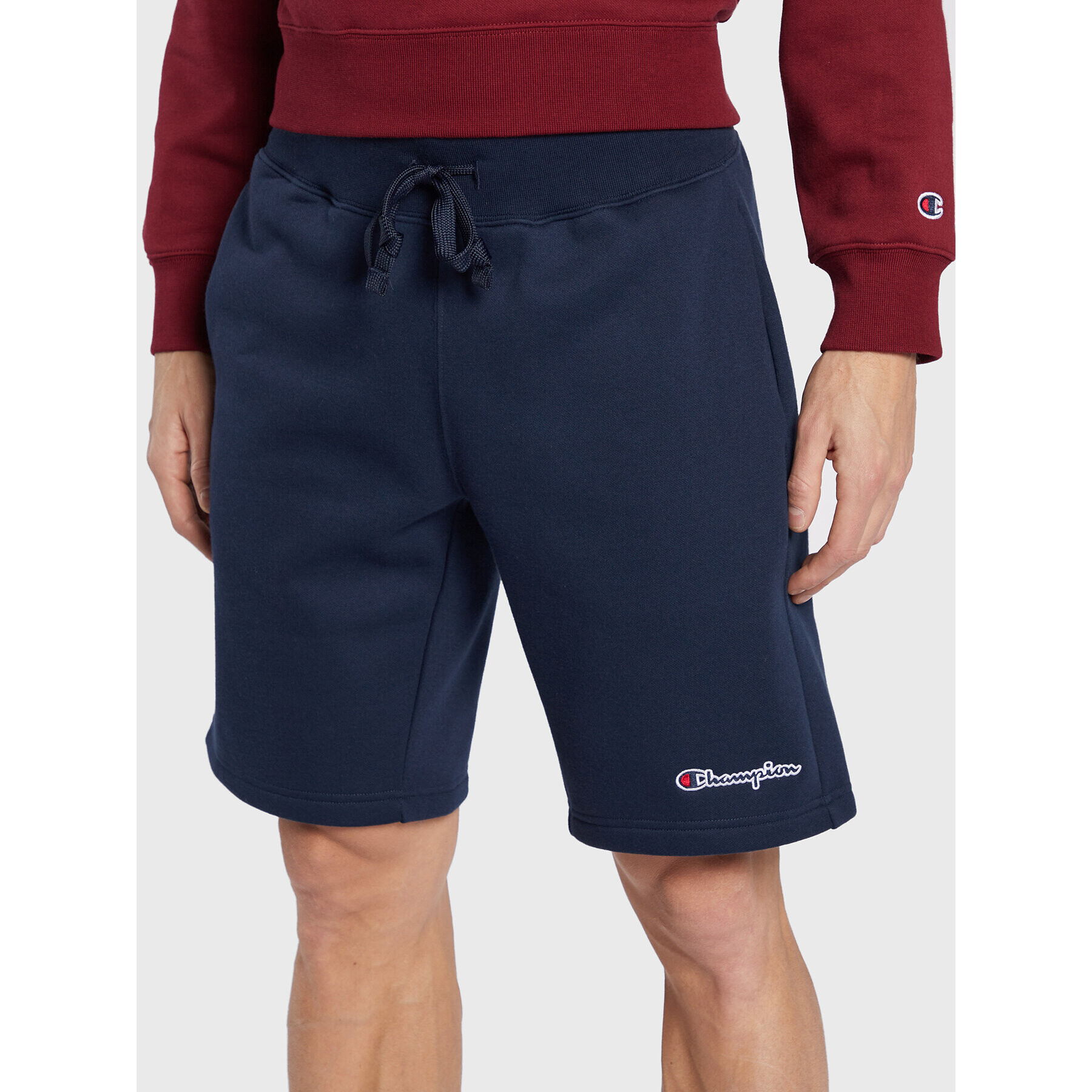 Champion Sport rövidnadrág Small Embroidery Script 218295 Sötétkék Regular Fit - Pepit.hu