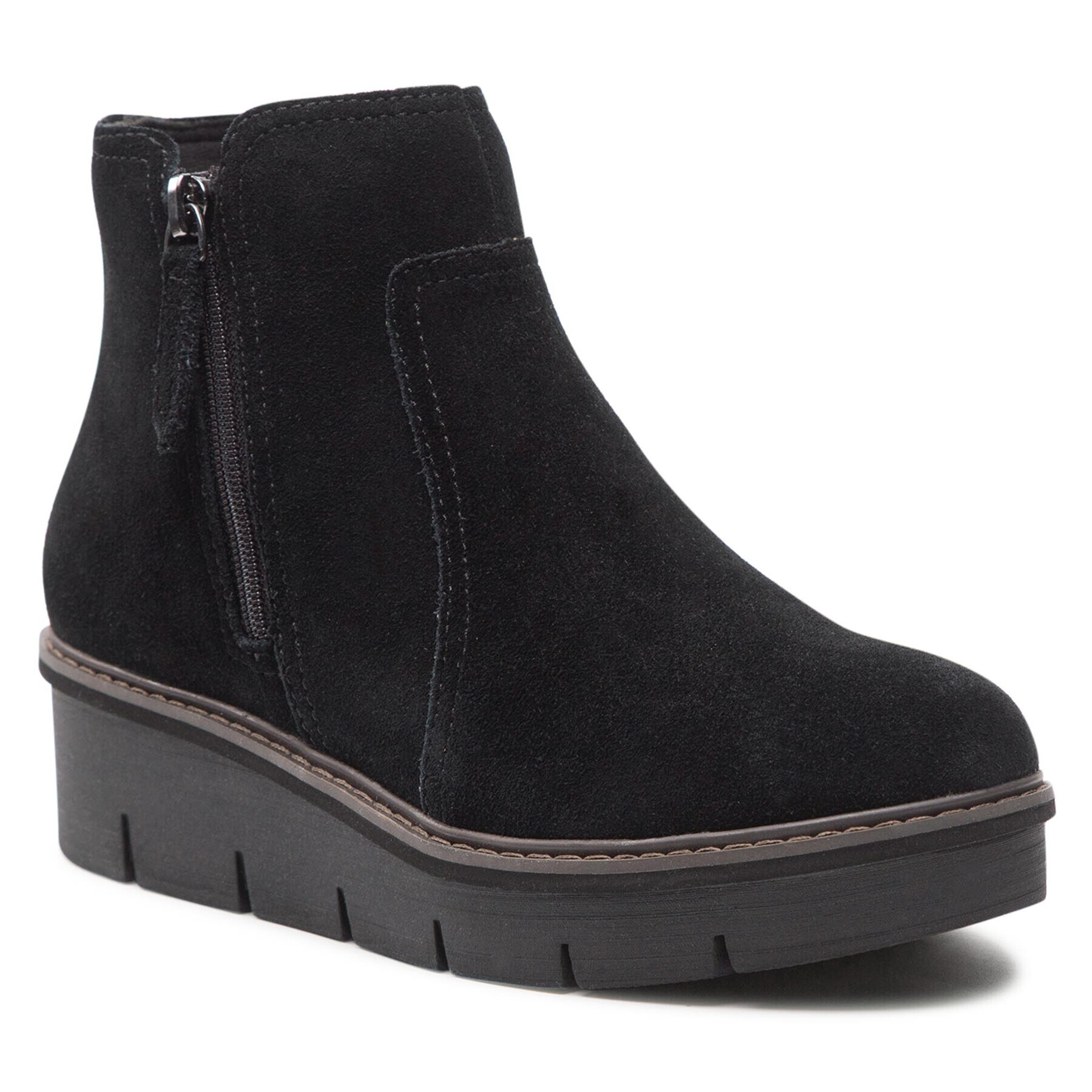 Clarks Bokacsizma Airabell Zip 261633104 Fekete - Pepit.hu