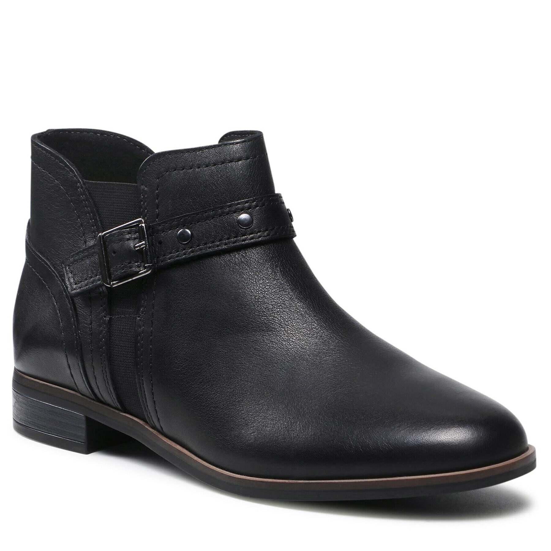 Clarks Bokacsizma Trish Strap 261636134 Fekete - Pepit.hu