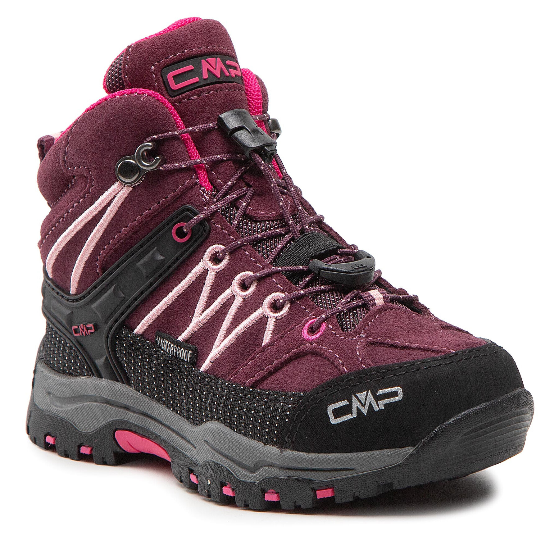 CMP Bakancs Kids Rigel Mid Trekking Shoe Wp 3Q12944 Bordó - Pepit.hu