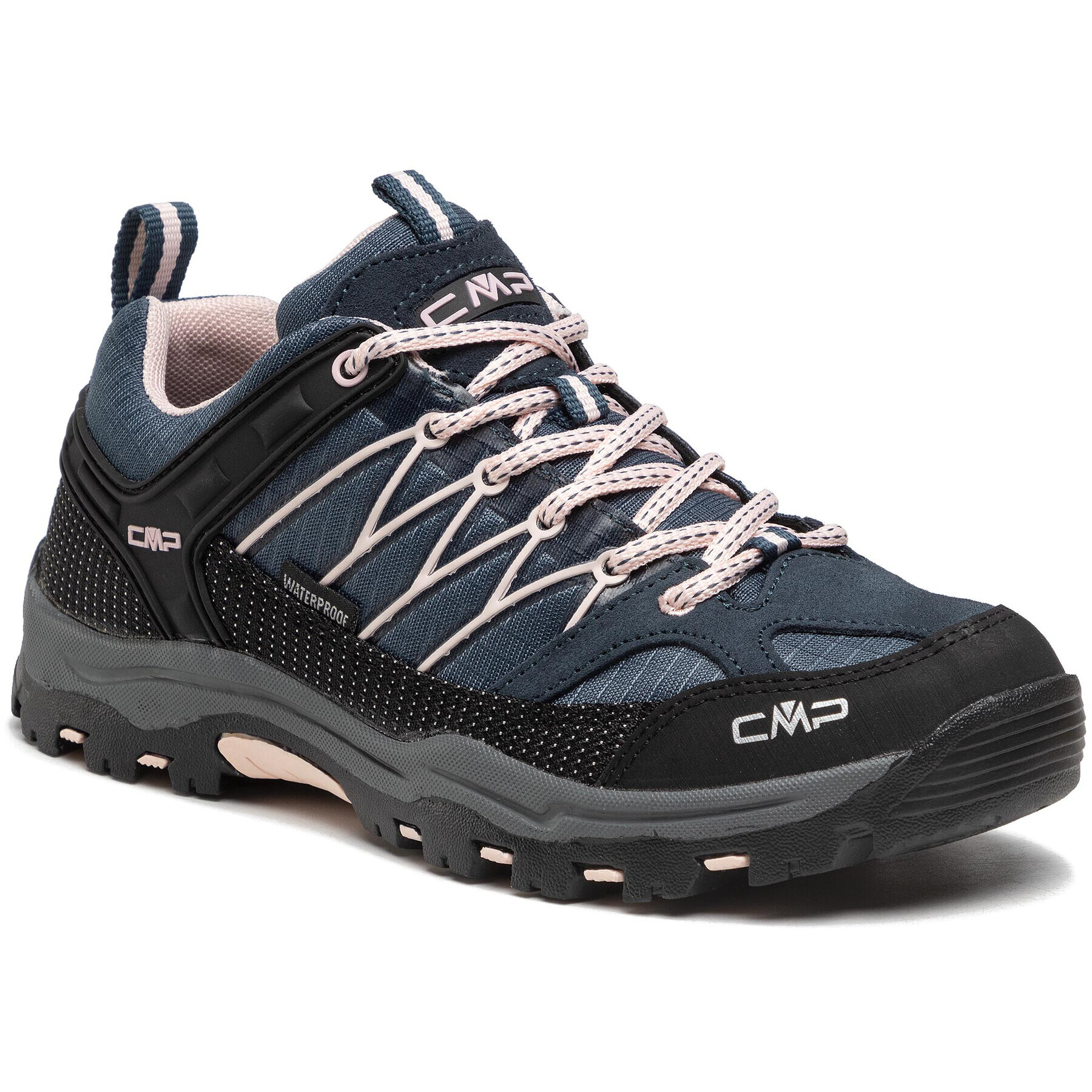 CMP Bakancs Rigel low Trekking Shoe kids Wp 3Q54554J Sötétkék - Pepit.hu