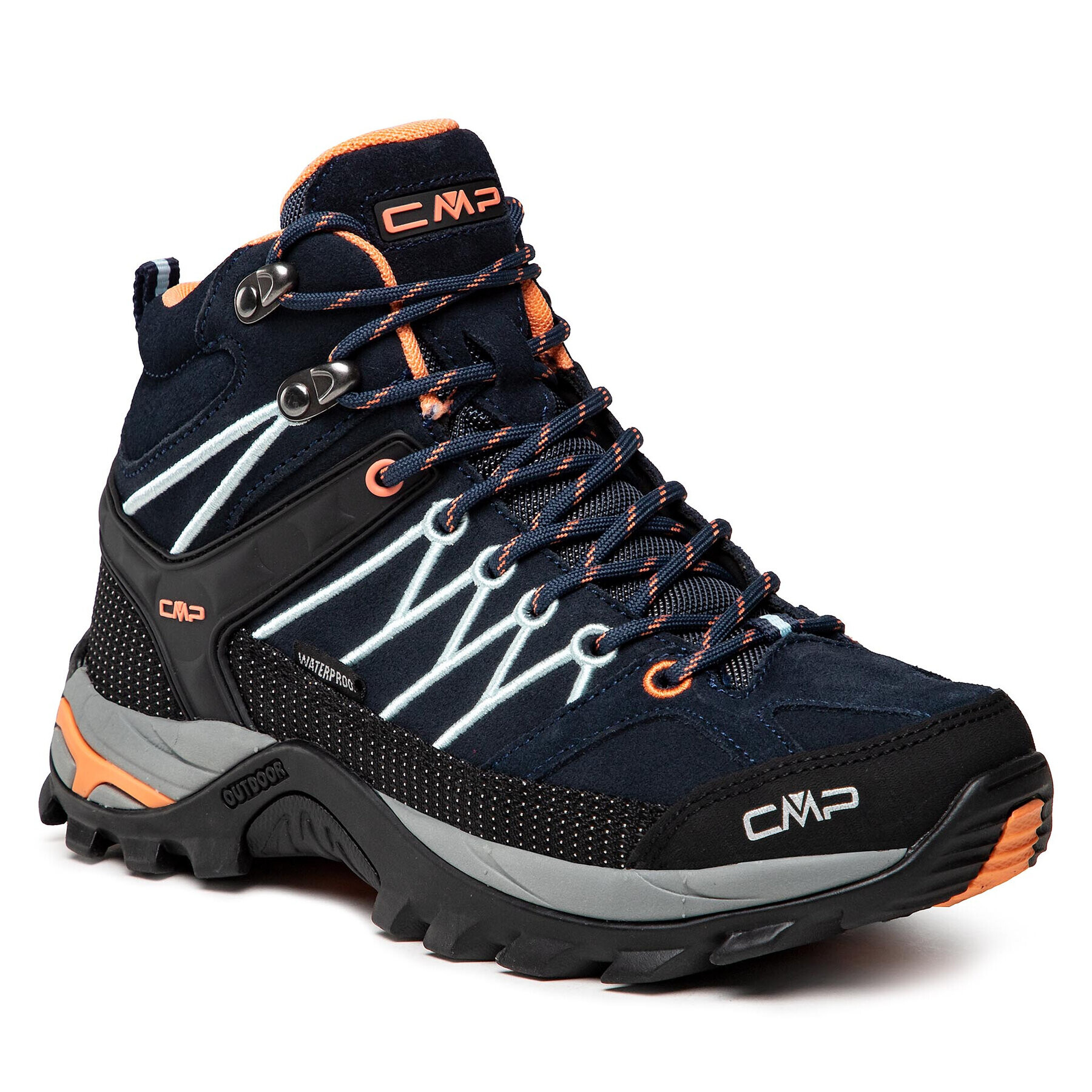 CMP Bakancs Rigel Mid Wmn Trekking Shoes Wp 3Q12946 Sötétkék - Pepit.hu