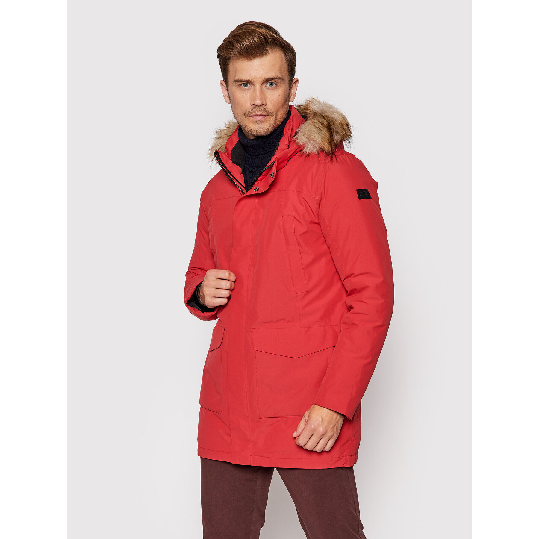 CMP Parka 31K2997 Piros Regular Fit - Pepit.hu