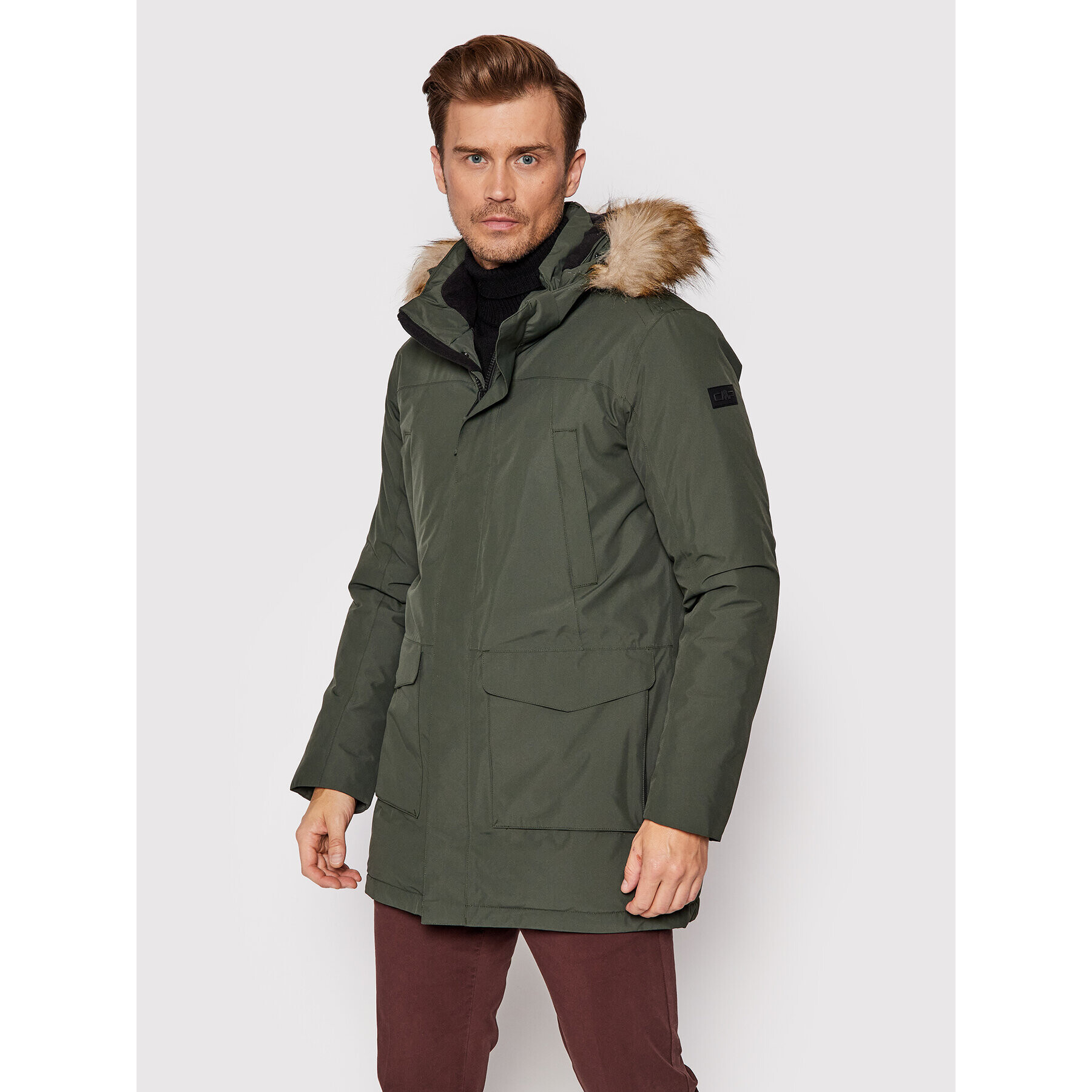 CMP Parka 31K2997 Zöld Regular Fit - Pepit.hu