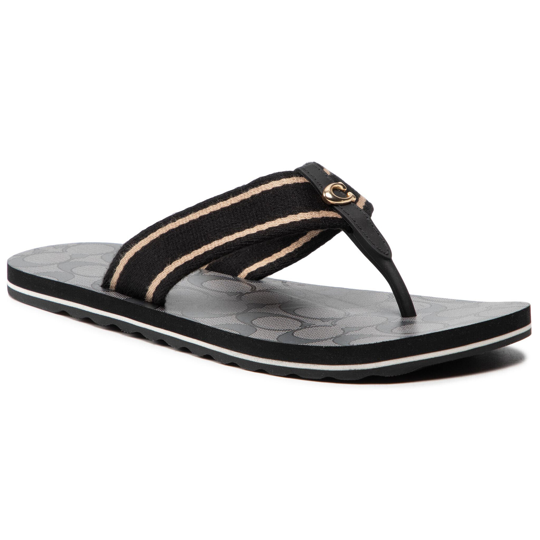 Coach Flip-flops Zoe Webbed Flip Flop C2978 Fekete - Pepit.hu